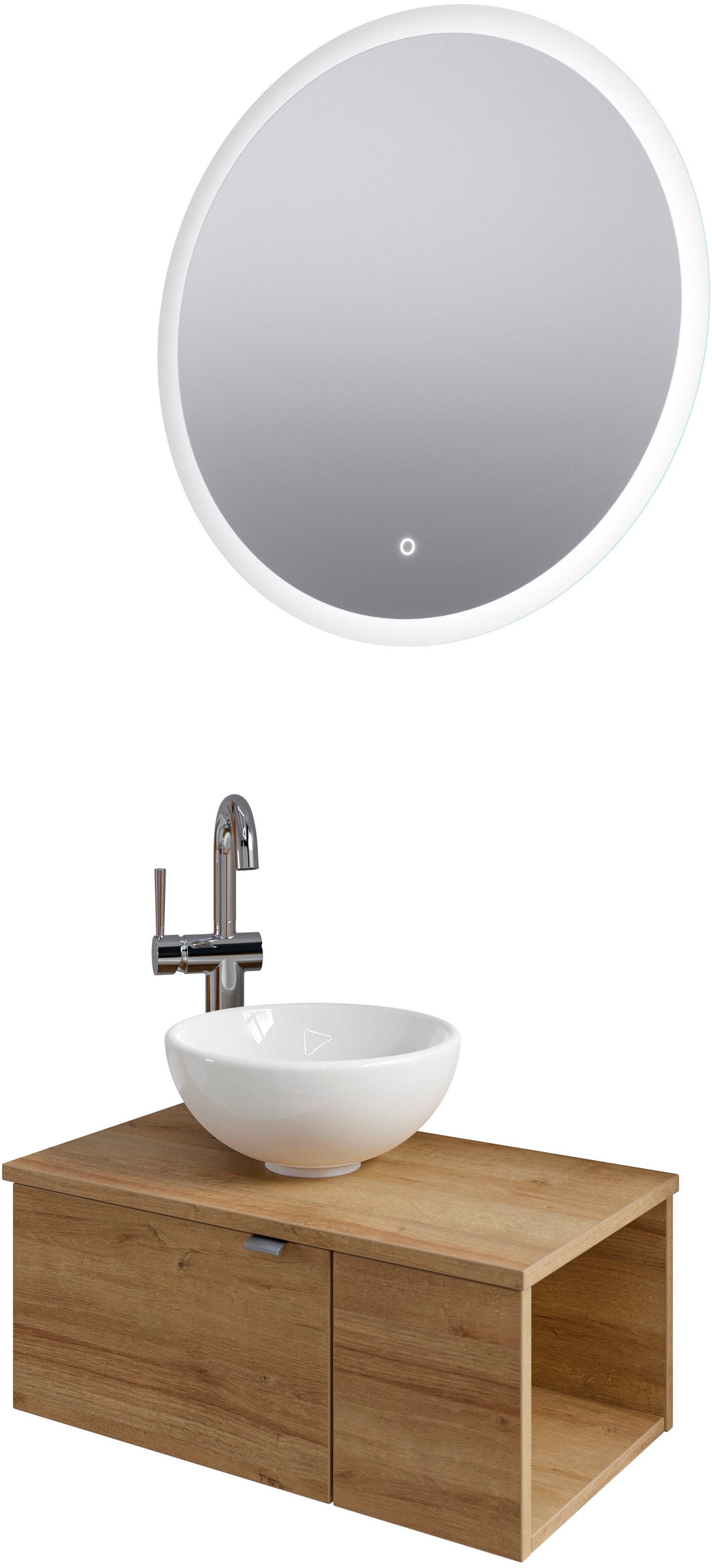 Saphir Badmöbel-Set »Serie 6915« 4 Stk. tlg. Gäste-Bad, 70 cm breit, mit LE günstig online kaufen