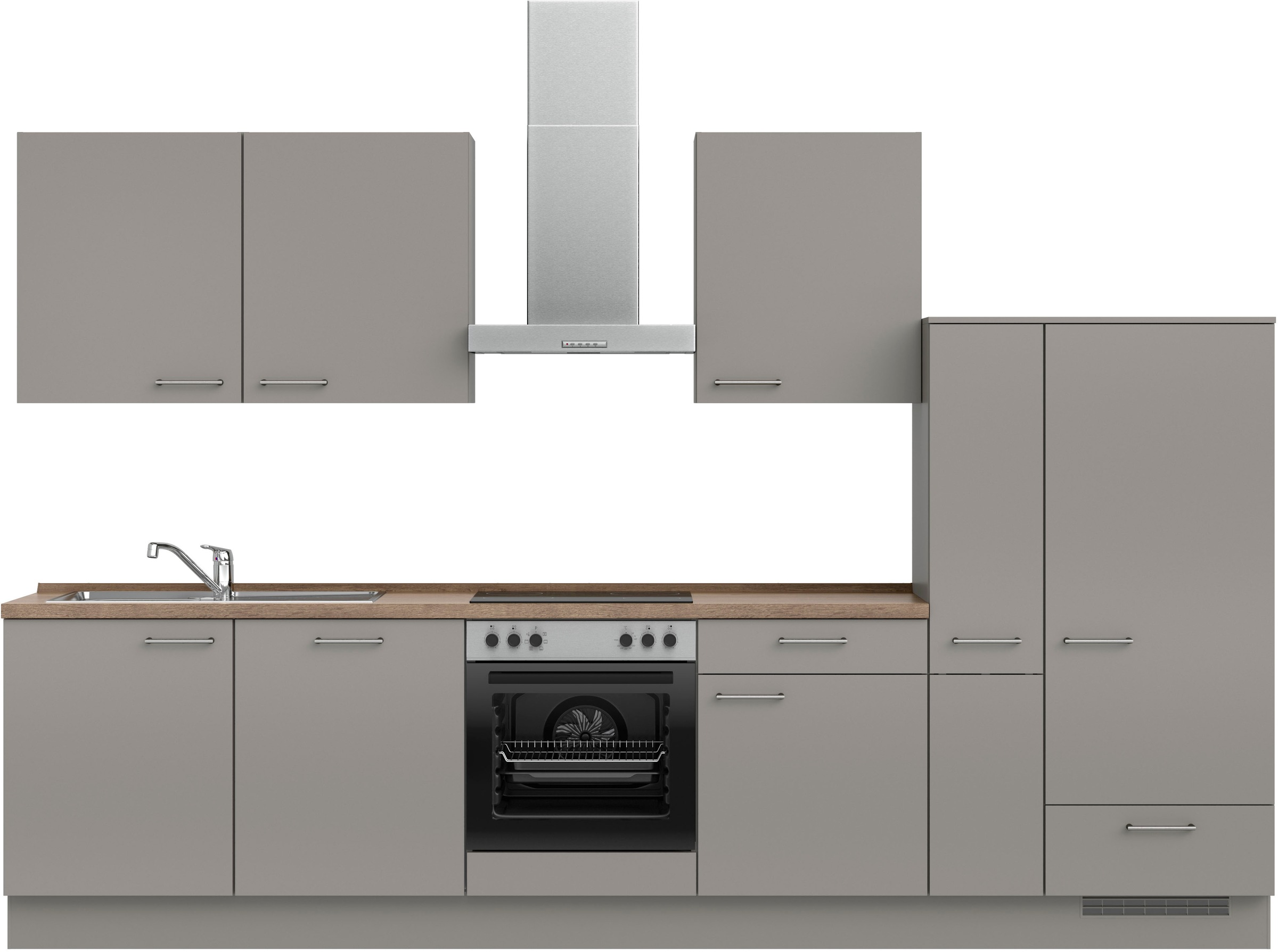 nobilia® Küchenzeile »"Laser I", Ausrichtung wählbar, Breite 330 cm« vormon günstig online kaufen