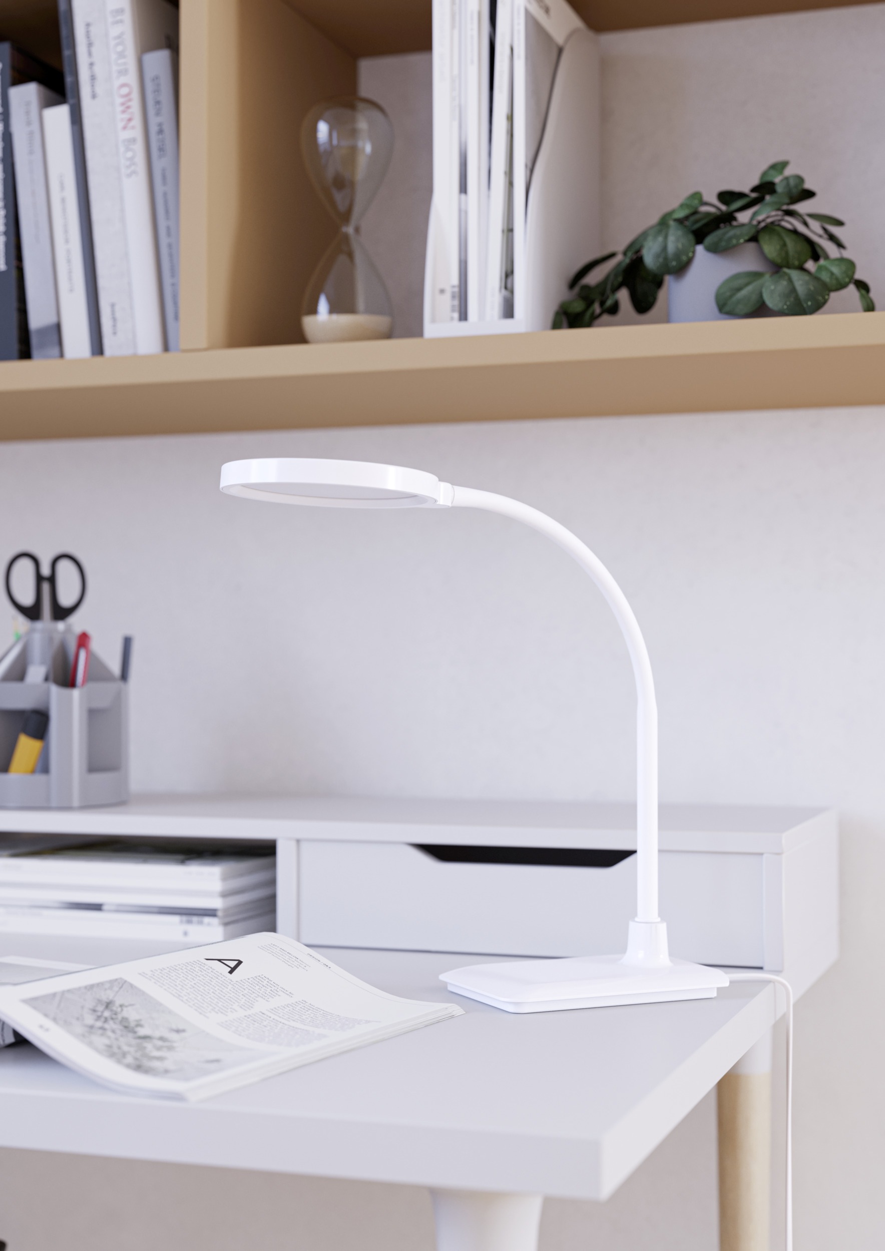 EGLO Tischleuchte »LAURO Tischlampe - Kunststoff - LED - 1X5,5W - IP20« LED günstig online kaufen