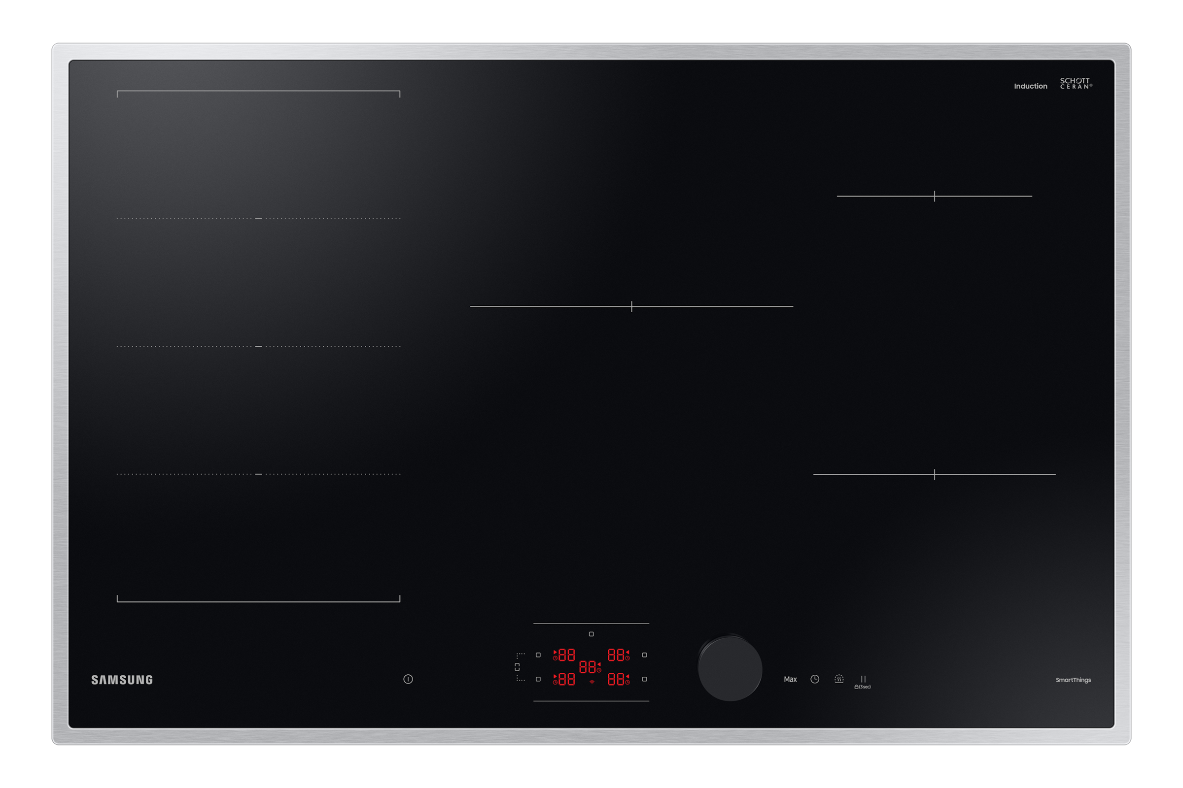 Samsung Flex-Induktions-Kochfeld »NZ85C6058HK/U1« Mehr Flexibilität und viel Platz deine Pfannen & Töpfe. Mit WiFi