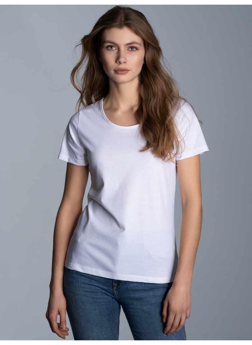 Trigema T-Shirt »TRIGEMA T-Shirt aus Biobaumwolle«, (1 tlg.)
