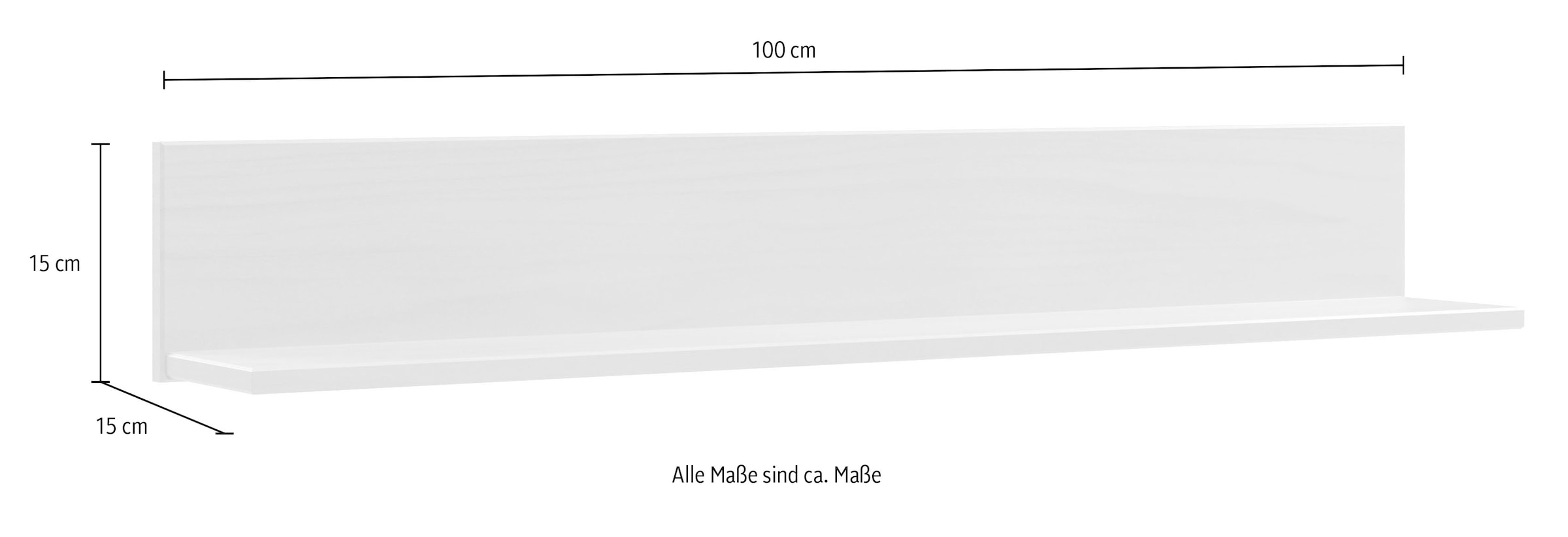 Home affaire Wandregal »Teramo« Breite 100 cm, 1 Ablageboden