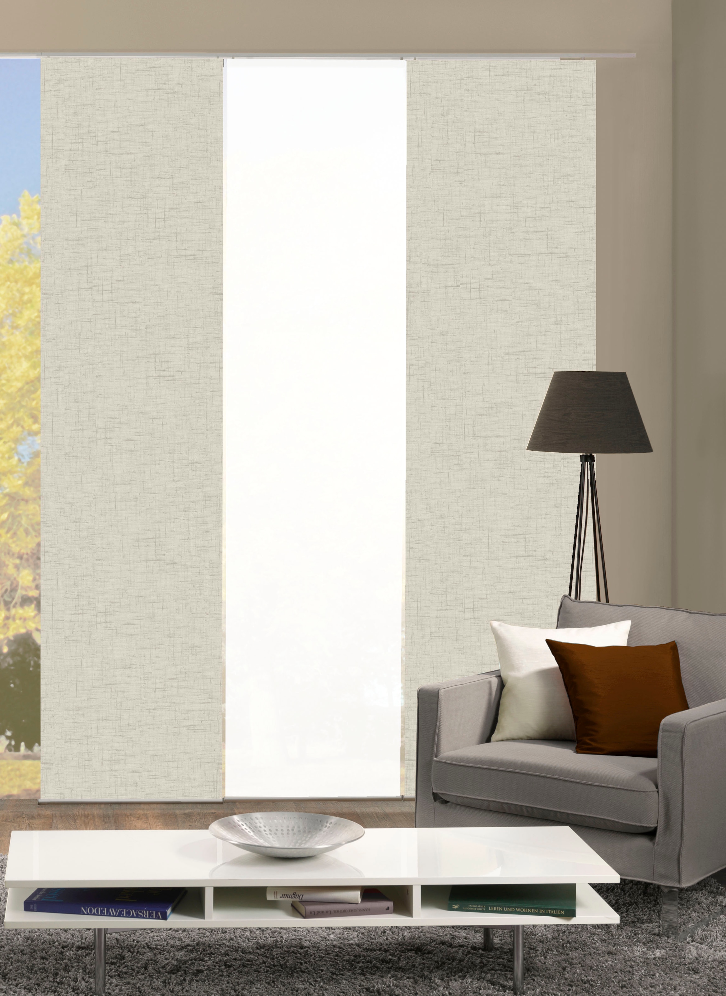 HOME WOHNIDEEN Schiebegardine »PIVE 3er SET« Paneelwagen 3 Stk. tlg. Schieb günstig online kaufen