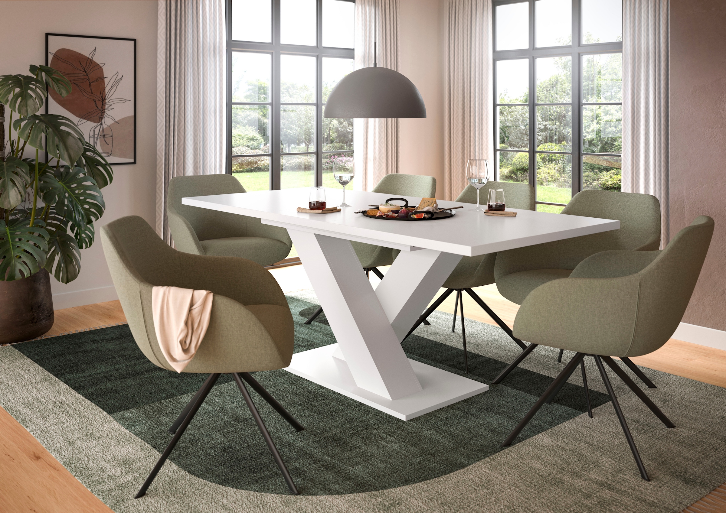 INOSIGN Esstisch »Motus, ausziehbar 150 -190 cm, inklusive 40 cm Einlegepla günstig online kaufen