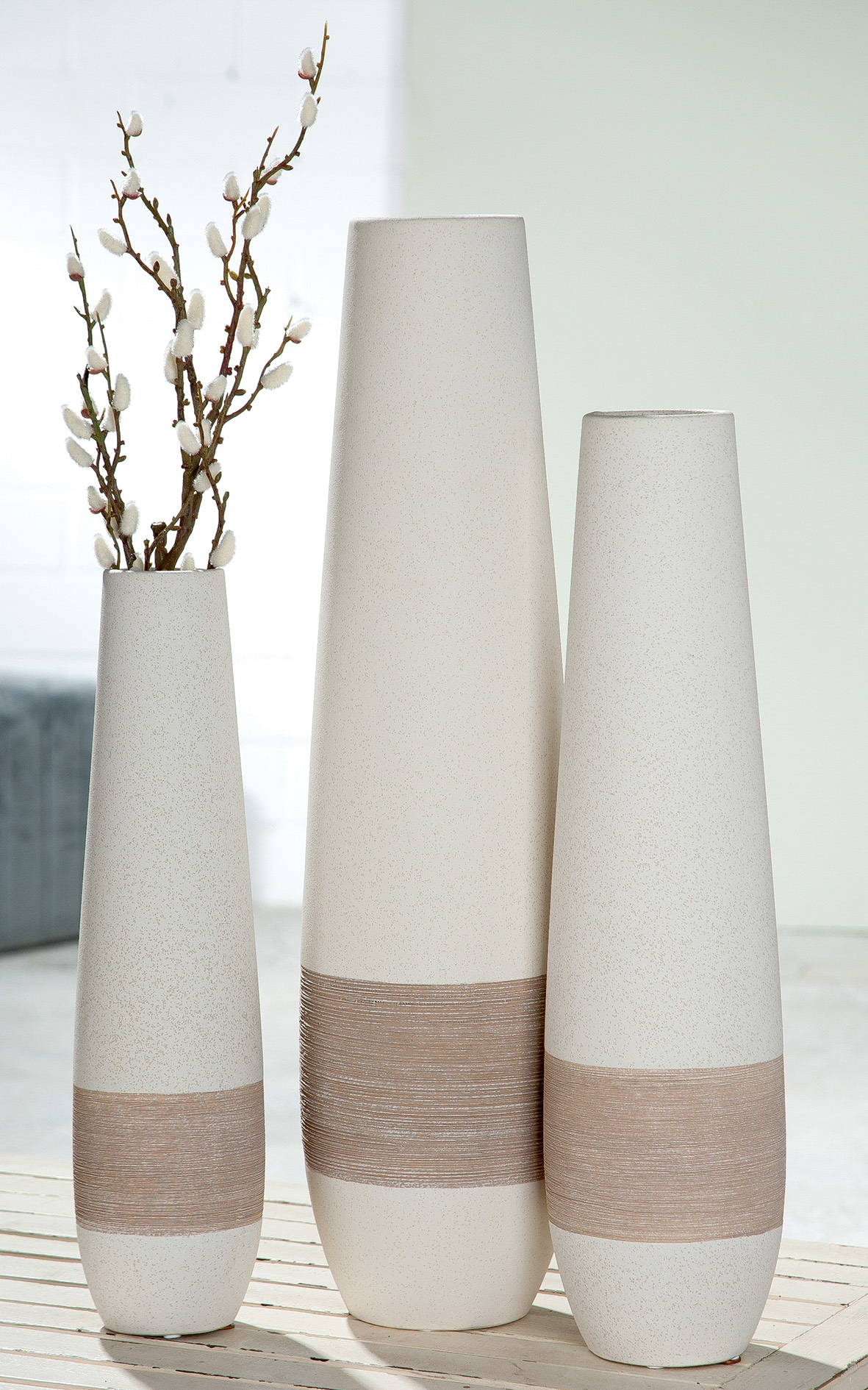 GILDE Bodenvase »Vase "Olbia"«, (1 St.) günstig online kaufen