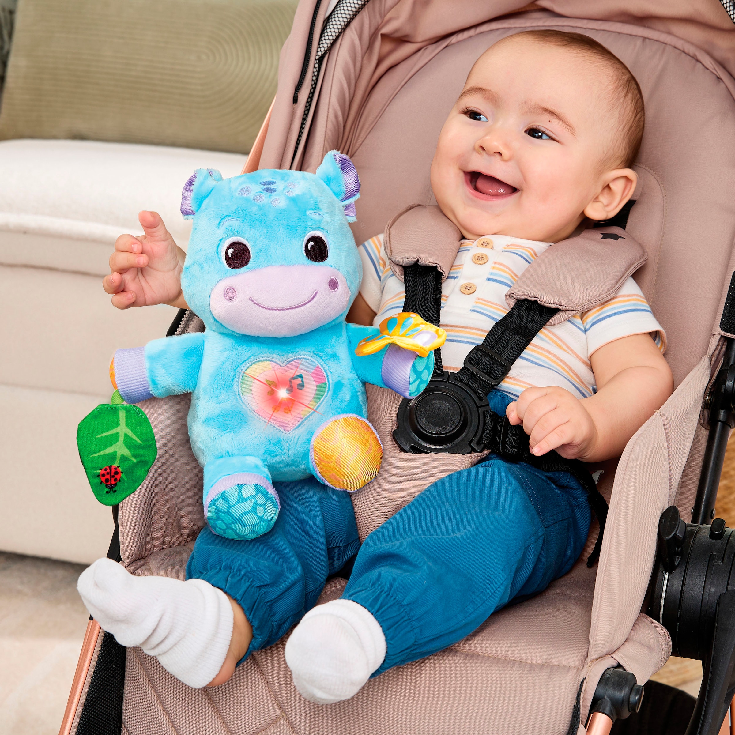 Vtech® Plüschfigur »Vtech Baby Flauschiges Flusspferd«, mit Licht und Sound