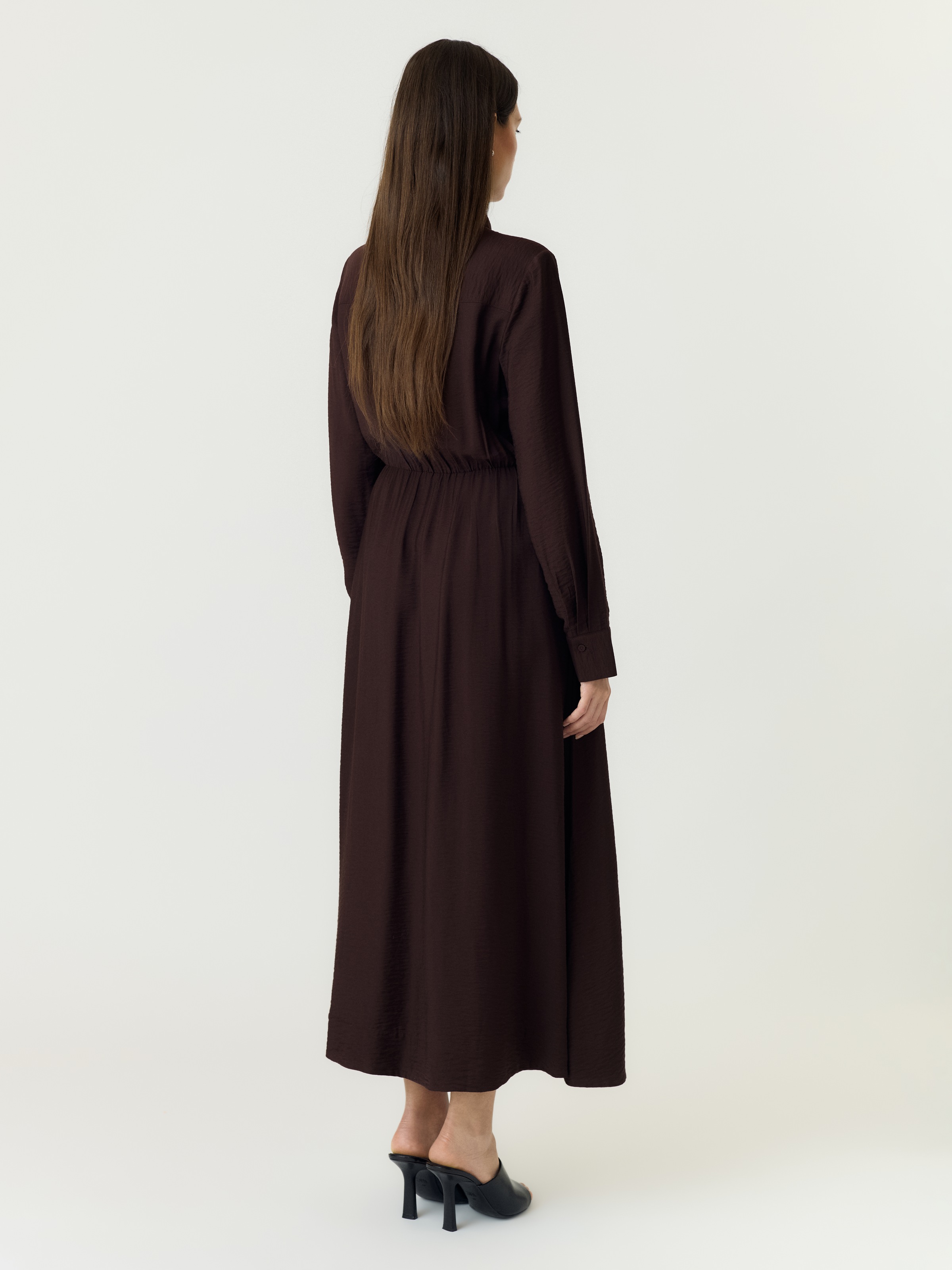 Y.A.S Blusenkleid »YASSAFERA LS LONG SHIRT DRESS S. NOOS« Viskosemischung, regular fit