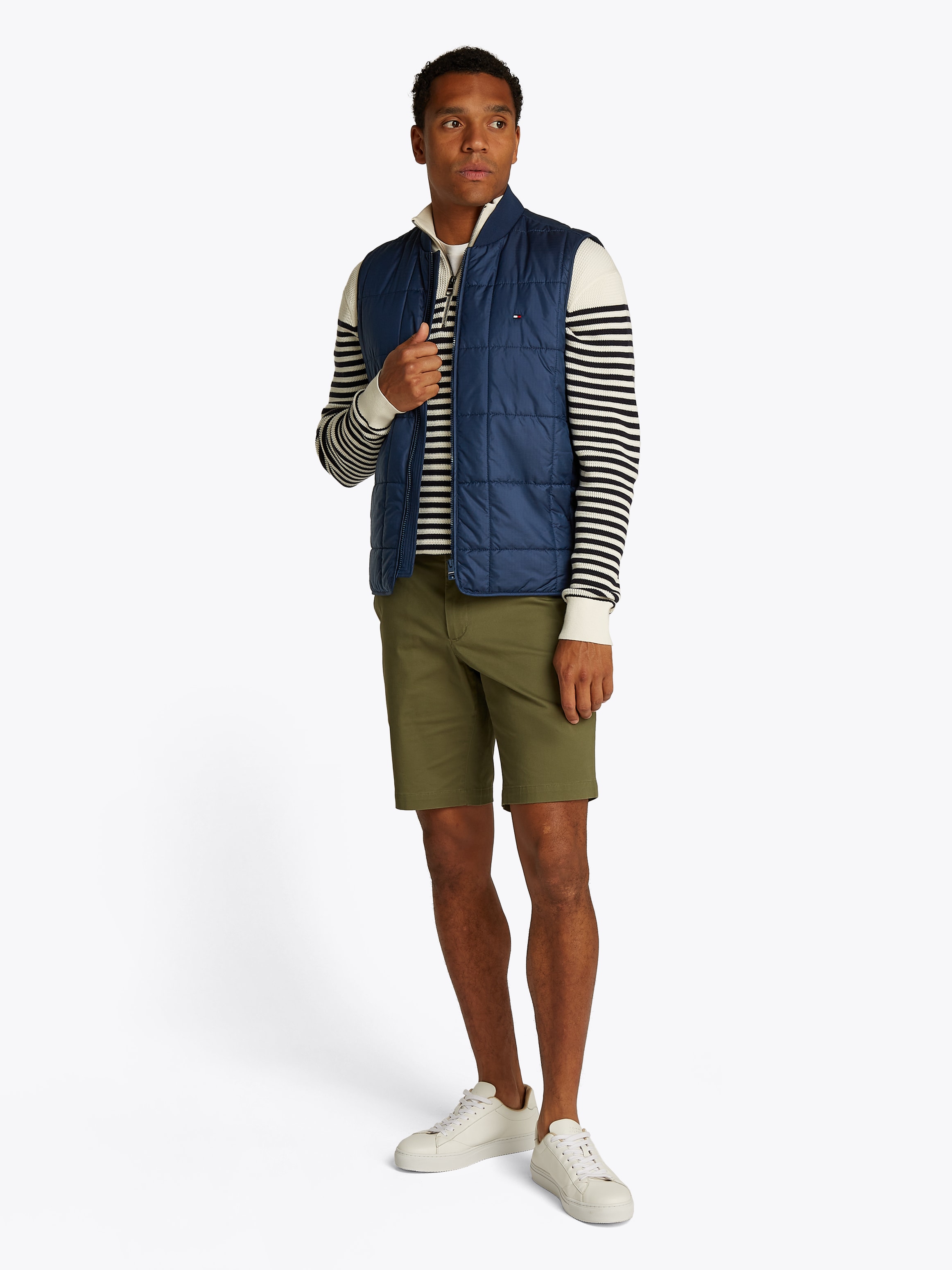 Tommy Hilfiger Steppweste »SQUARE QUILTED VEST«, Mit Rundhalsausschnitt