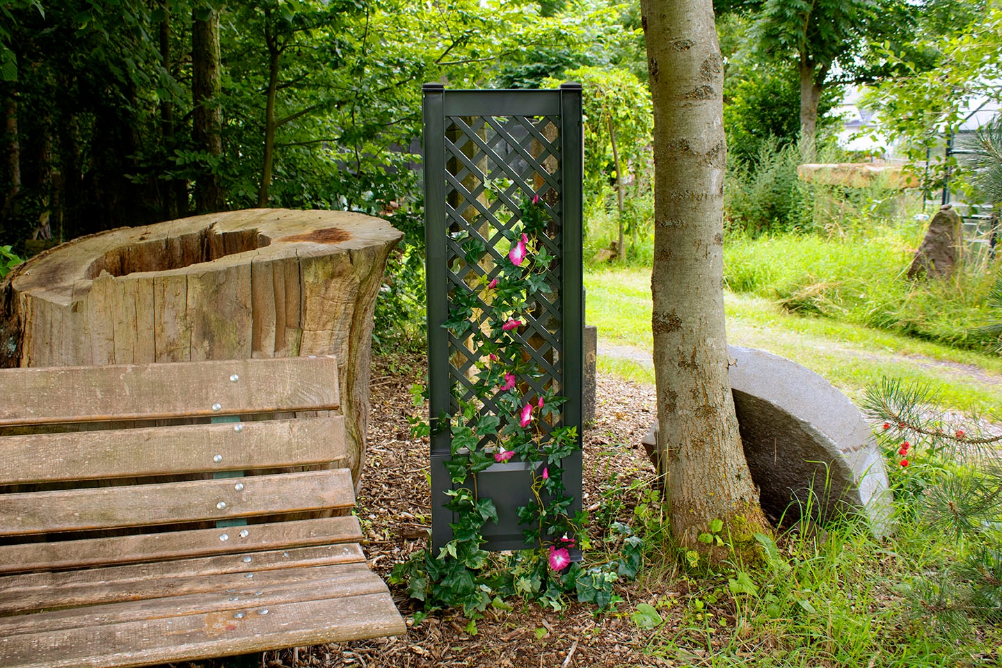 KHW Spalier, BxTxH: 43x6x140 cm, anthrazit