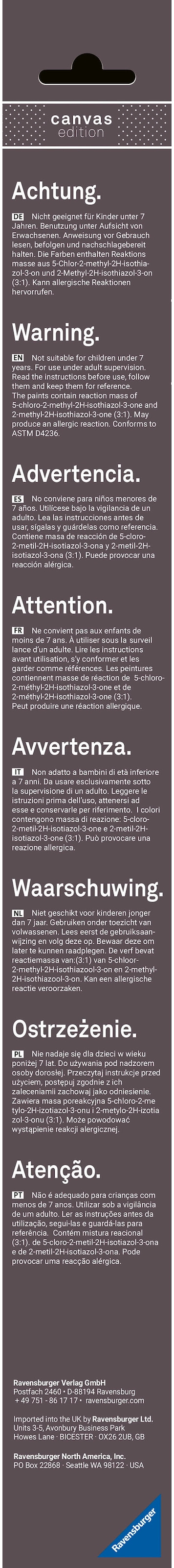 Ravensburger Malen nach Zahlen »CreArt, Leinwand Nordlichter« Made in Europe