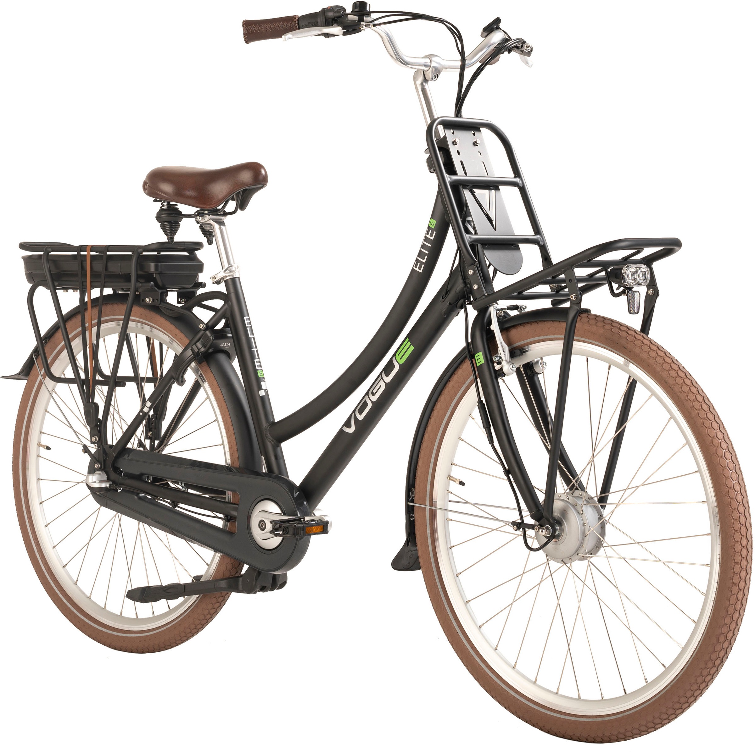 VOGUE BIKE E-Bike »Elite«, 3 Gang, Shimano, Nexus, Frontmotor 250 W, Pedelec, Elektrofahrrad für Damen u. Herren