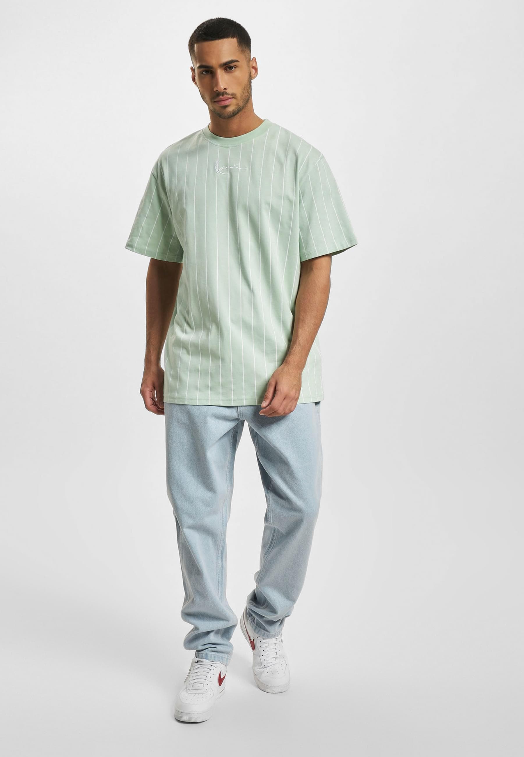 Karl Kani T-Shirt »Karl Kani Herren KM232-019-1 KK Small Signature Pinstripe Tee« 1 Stk.