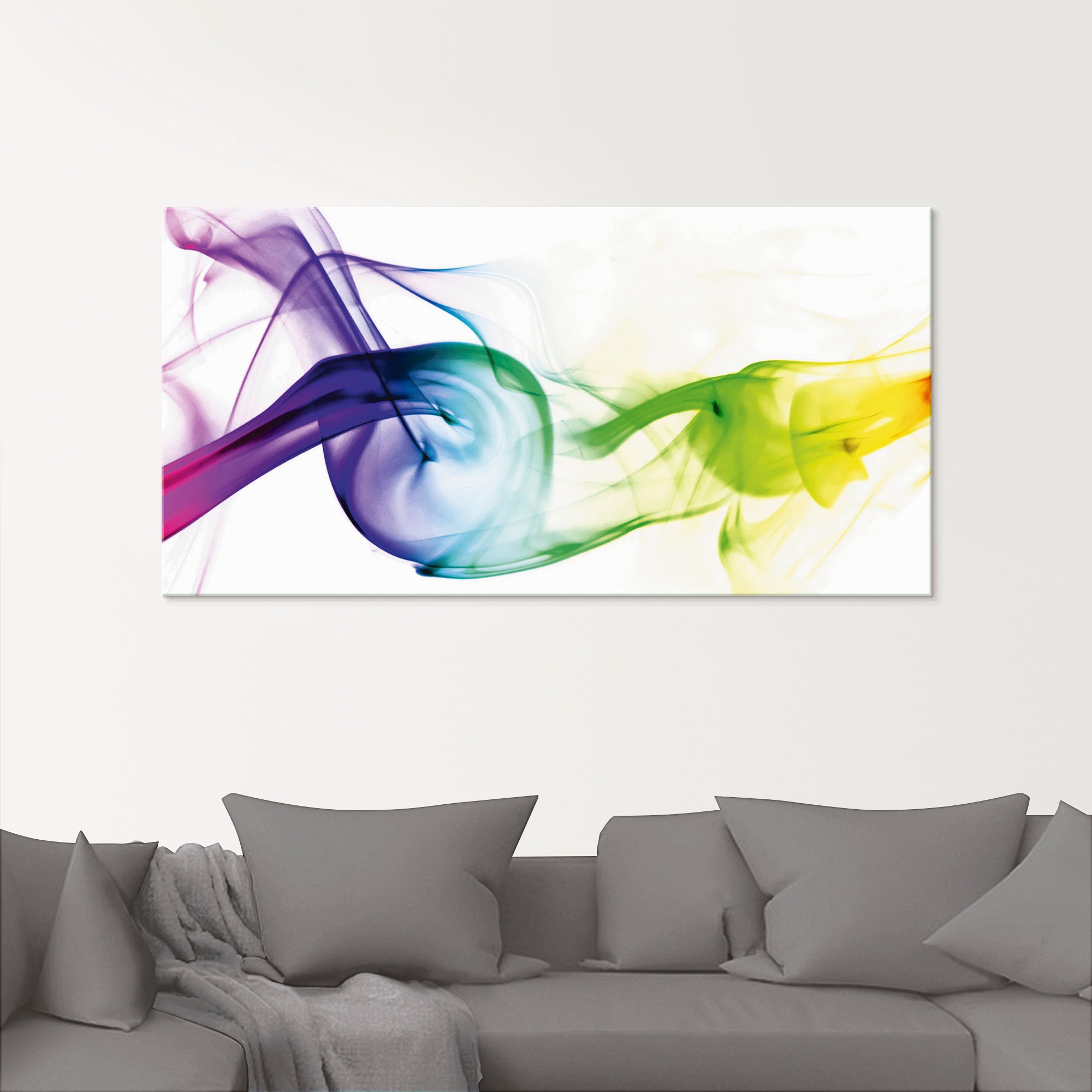 Artland Glasbild »Rauch - Abstrakt« Gegenstandslos 1 Stk. tlg. in verschied günstig online kaufen