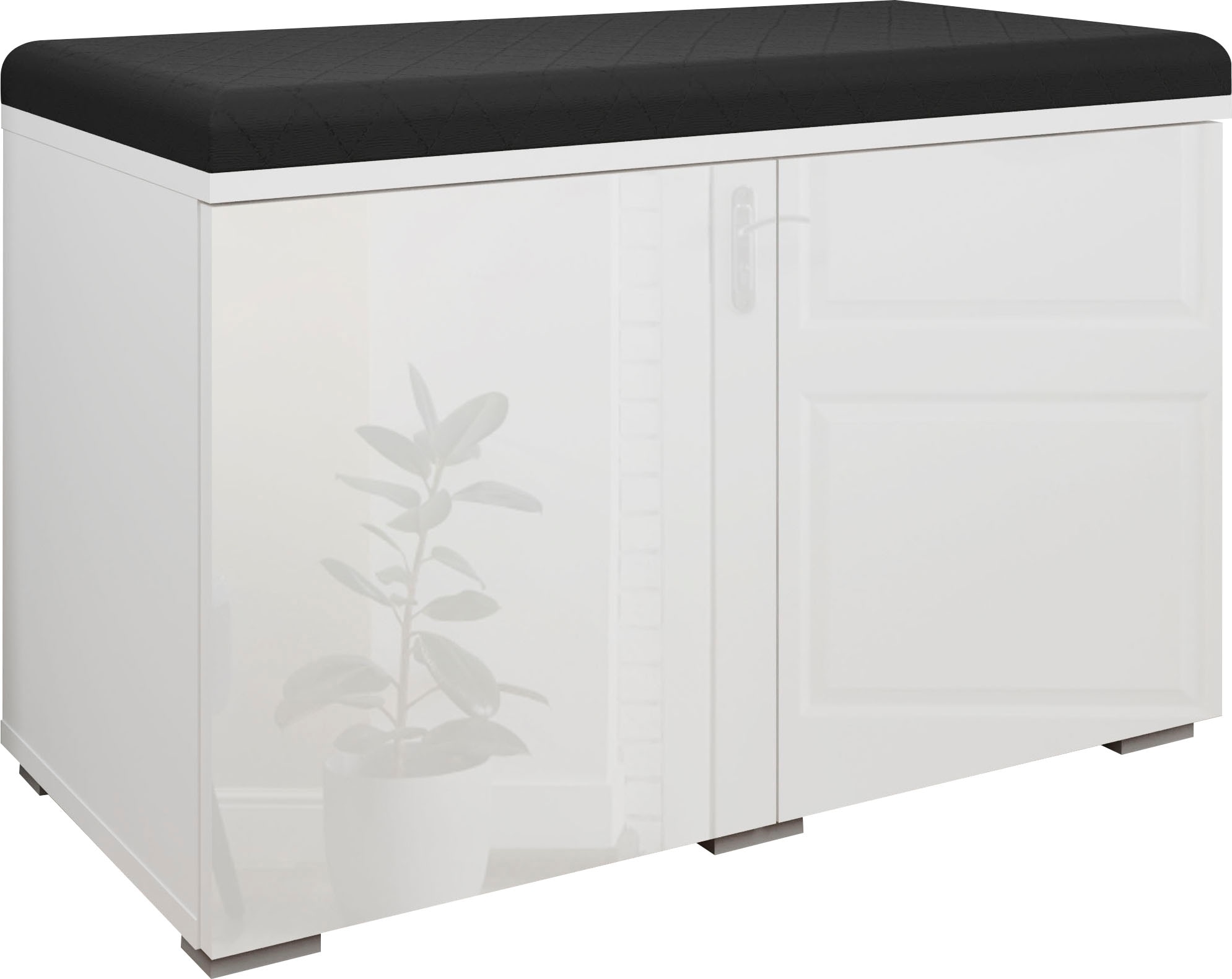 INOSIGN Sitzbank »Paris«, (inkl. Sitzkissen), moderne Truhenbank B/T/H 70x35x45, Flurbank mit Sitz aus Kunstleder