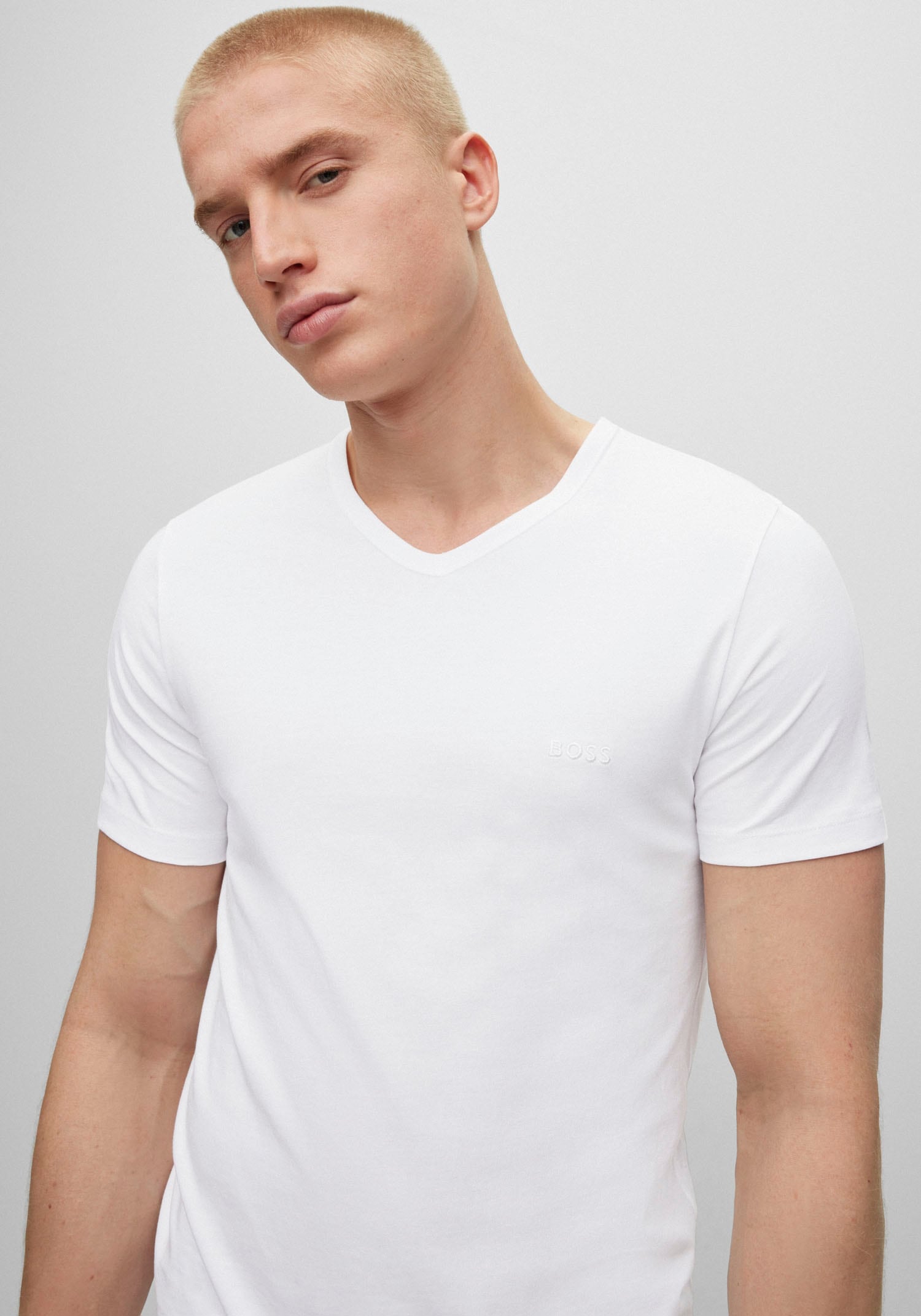 BOSS V-Shirt »T-Shirt VN 3P CO«, (Packung)