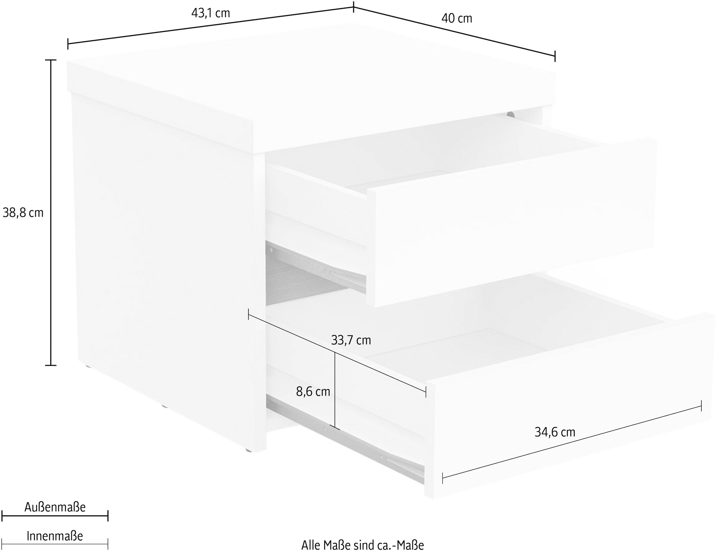 Demeyere GROUP Nachtschrank 1 Stk. tlg.