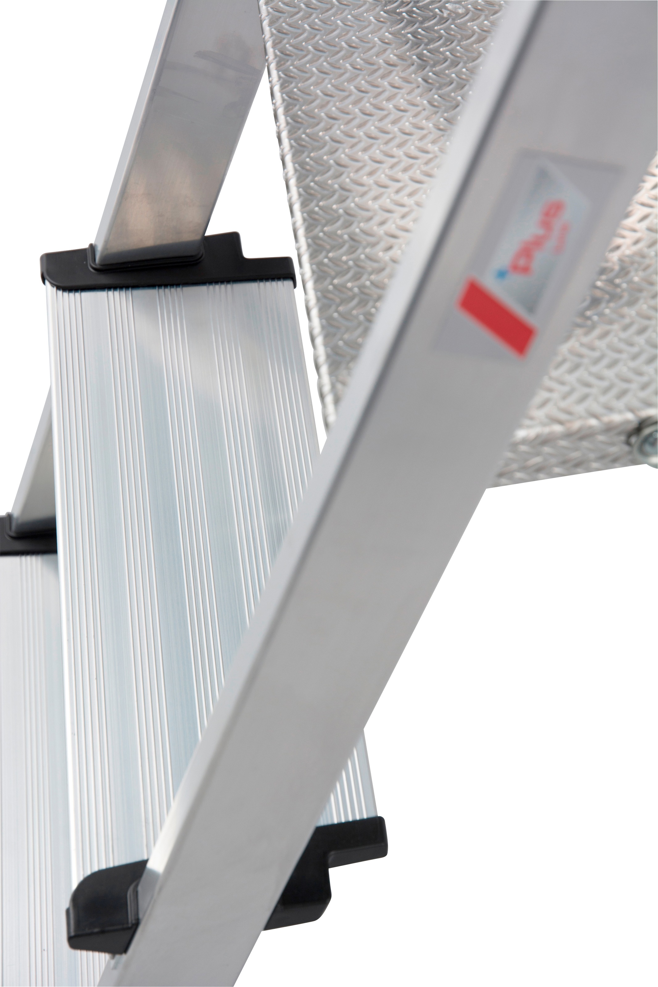 KRAUSE Stehleiter »Safety Plusline«, Aluminium, 4 Stufen, Arbeitshöhe ca. 285 cm