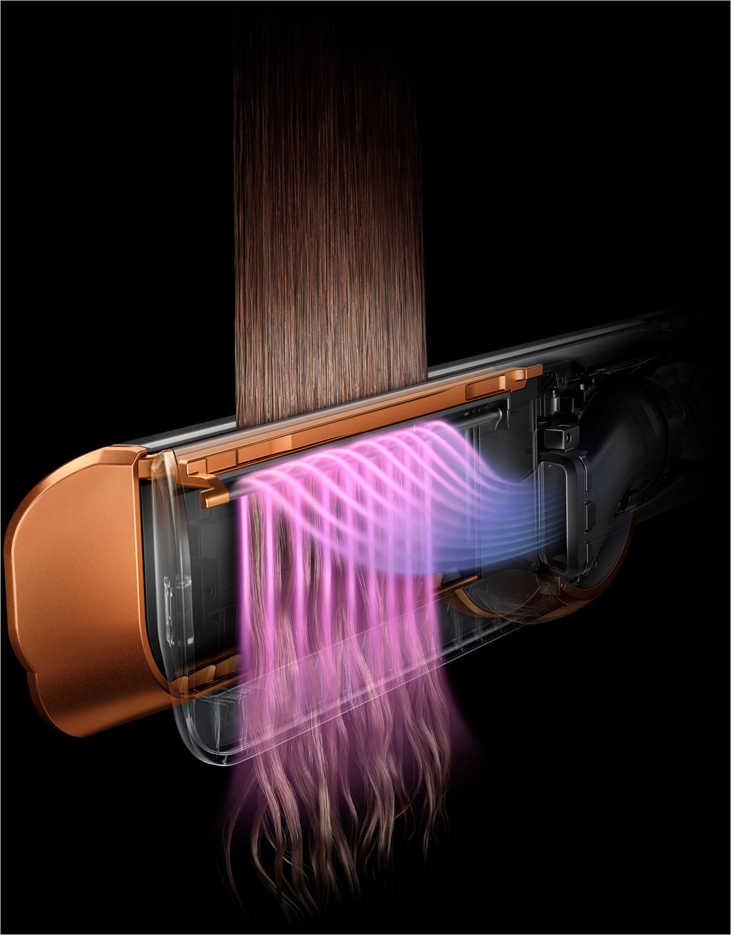 DYSON Luftstrom-Haarglätter »Airstrait, Amber Silk«