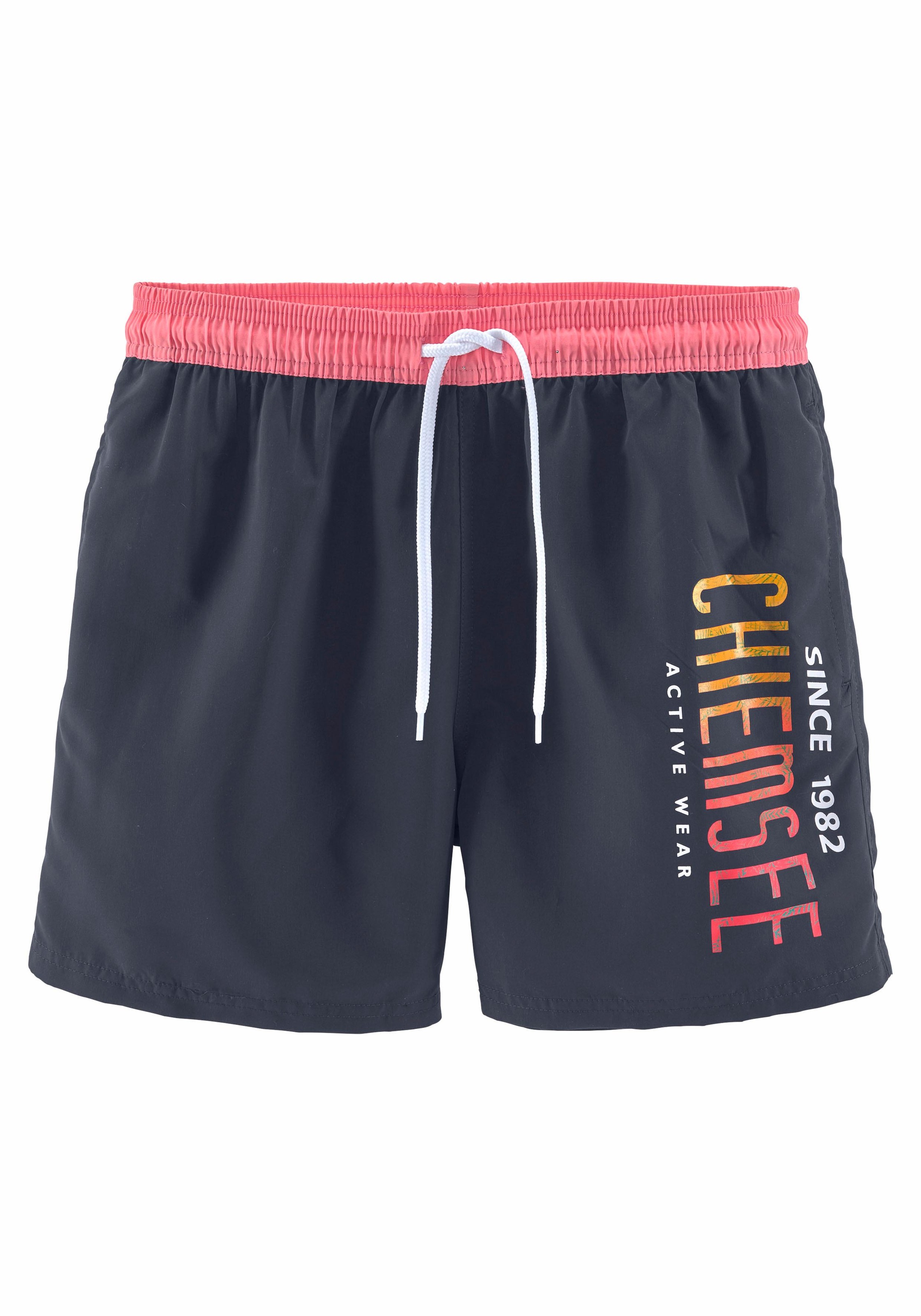 Bild von Chiemsee Badeshorts, mit kontrastfarbenem Bund