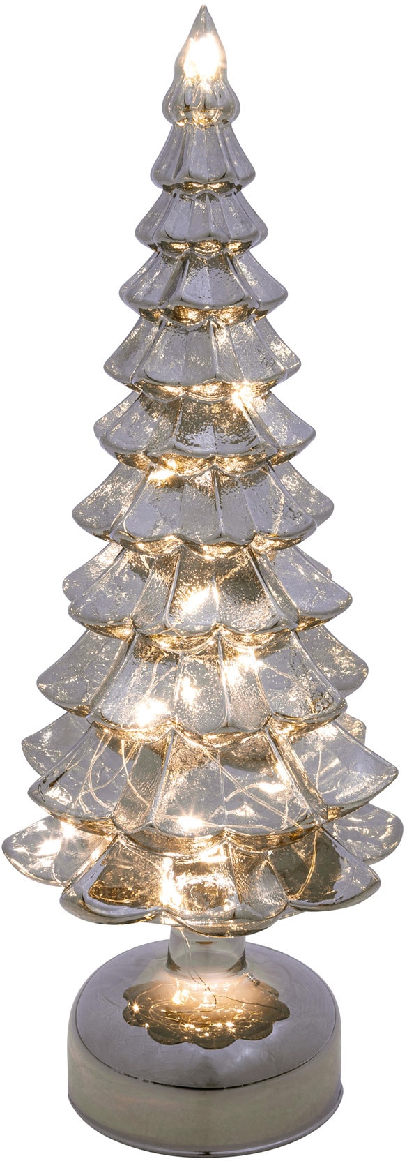 ca. online Höhe cm 12 mit »Tanne, 33 Creativ light bestellen Glas, Baum aus Weihnachtsdeko«, LED LEDs,