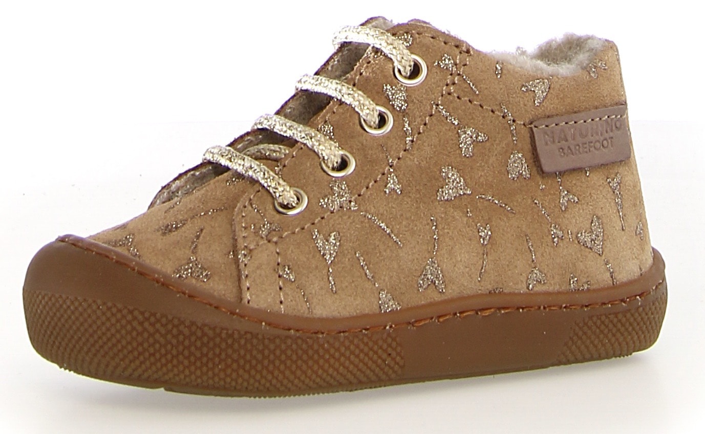 Naturino Lauflernschuh »AMUR Weite: schmal«, Barfußschuh, Winterschuh mit Warmfutter, Größenschablone zum Download