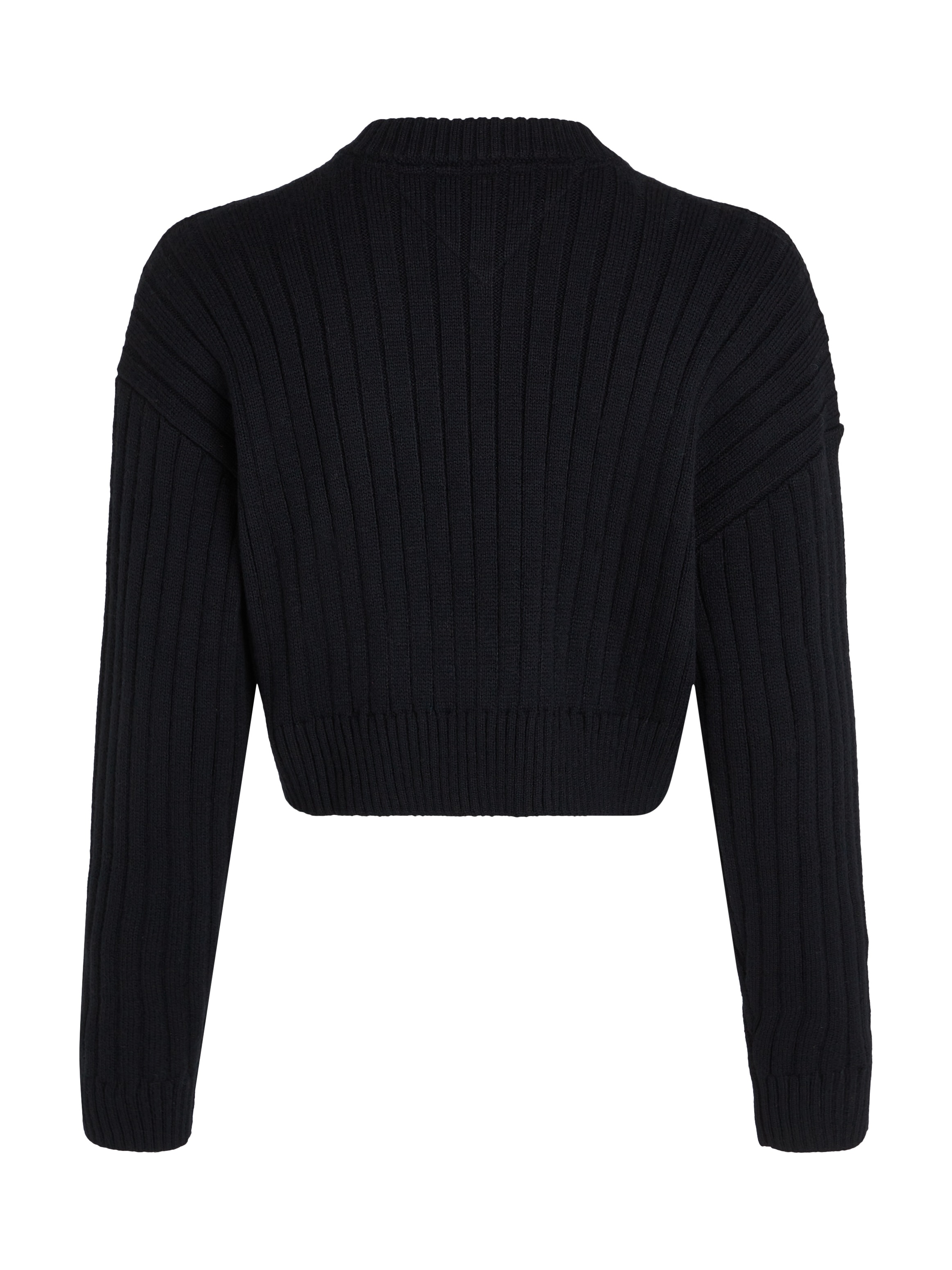 Tommy Jeans Curve V-Ausschnitt-Pullover »TJW VNCK CENTER FLAG SWEATER EXT«, Große Größen