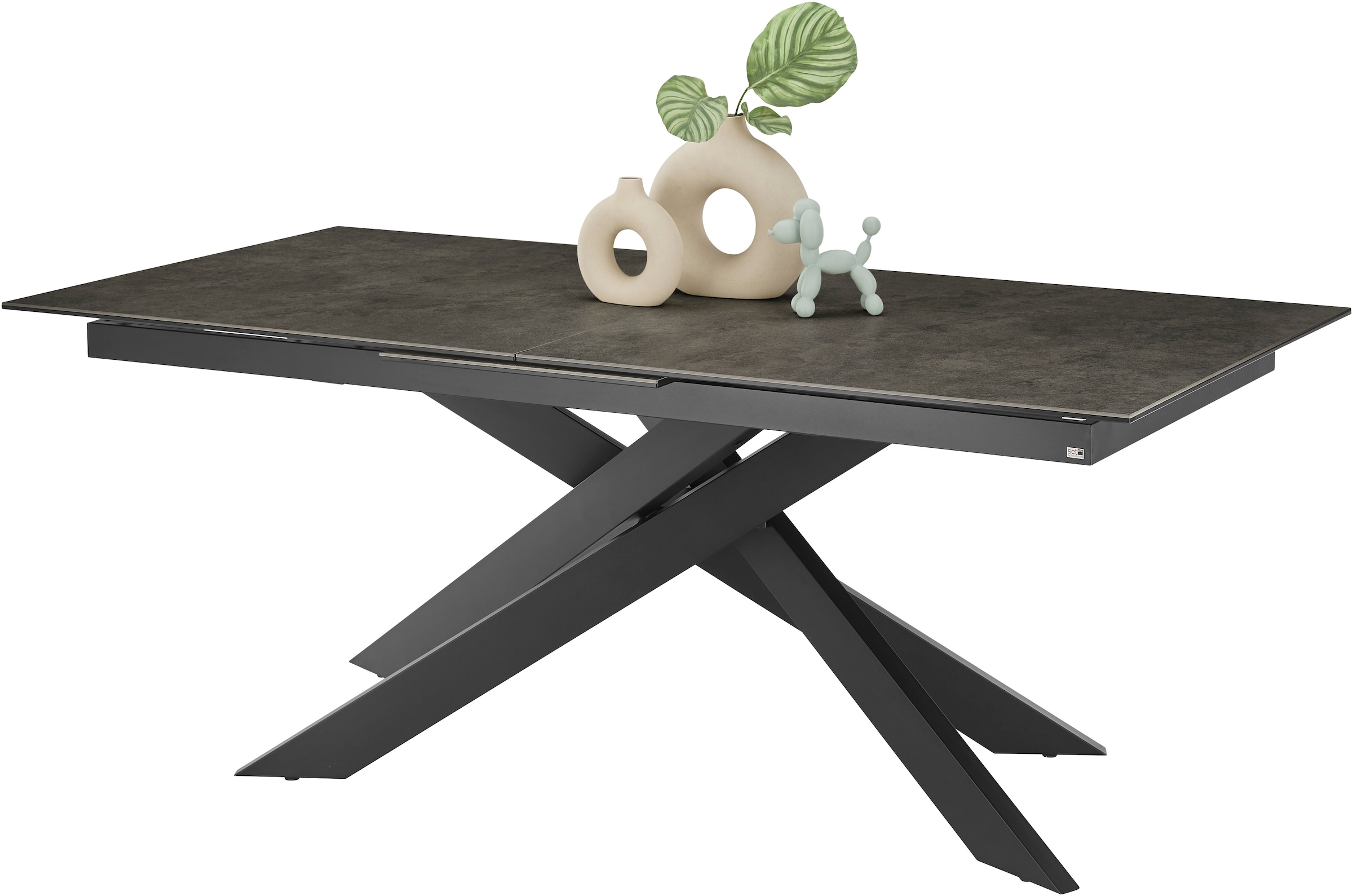 set one by Musterring Esstisch »Baltimore« Platte aus Glas-Keramik, auszieh günstig online kaufen