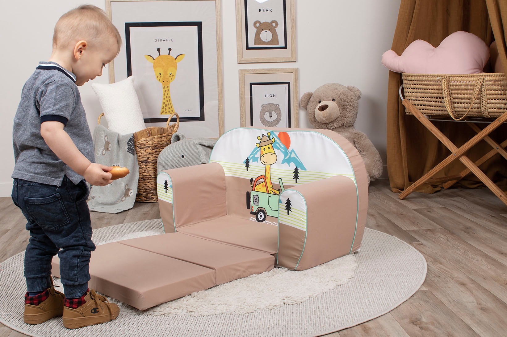 Knorrtoys® Sofa »Giraffe on Tour«, für Kinder; Made in Europe auf Rechnung  bestellen