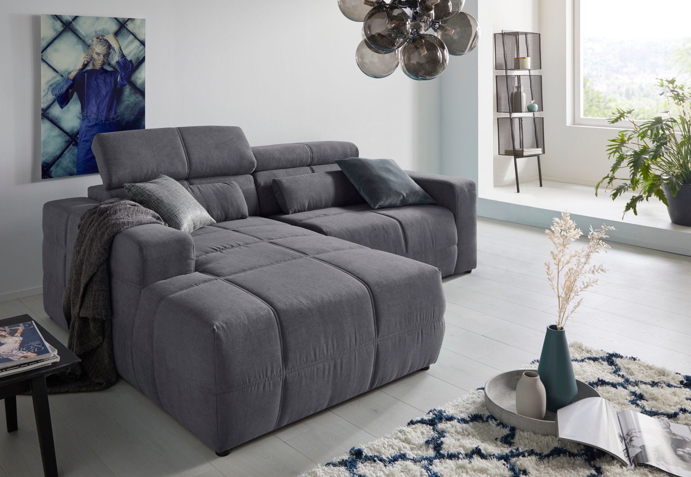 DOMO collection Ecksofa »Brandon kleine Ausführung B/T/H: 214/100/80 cm«, M günstig online kaufen