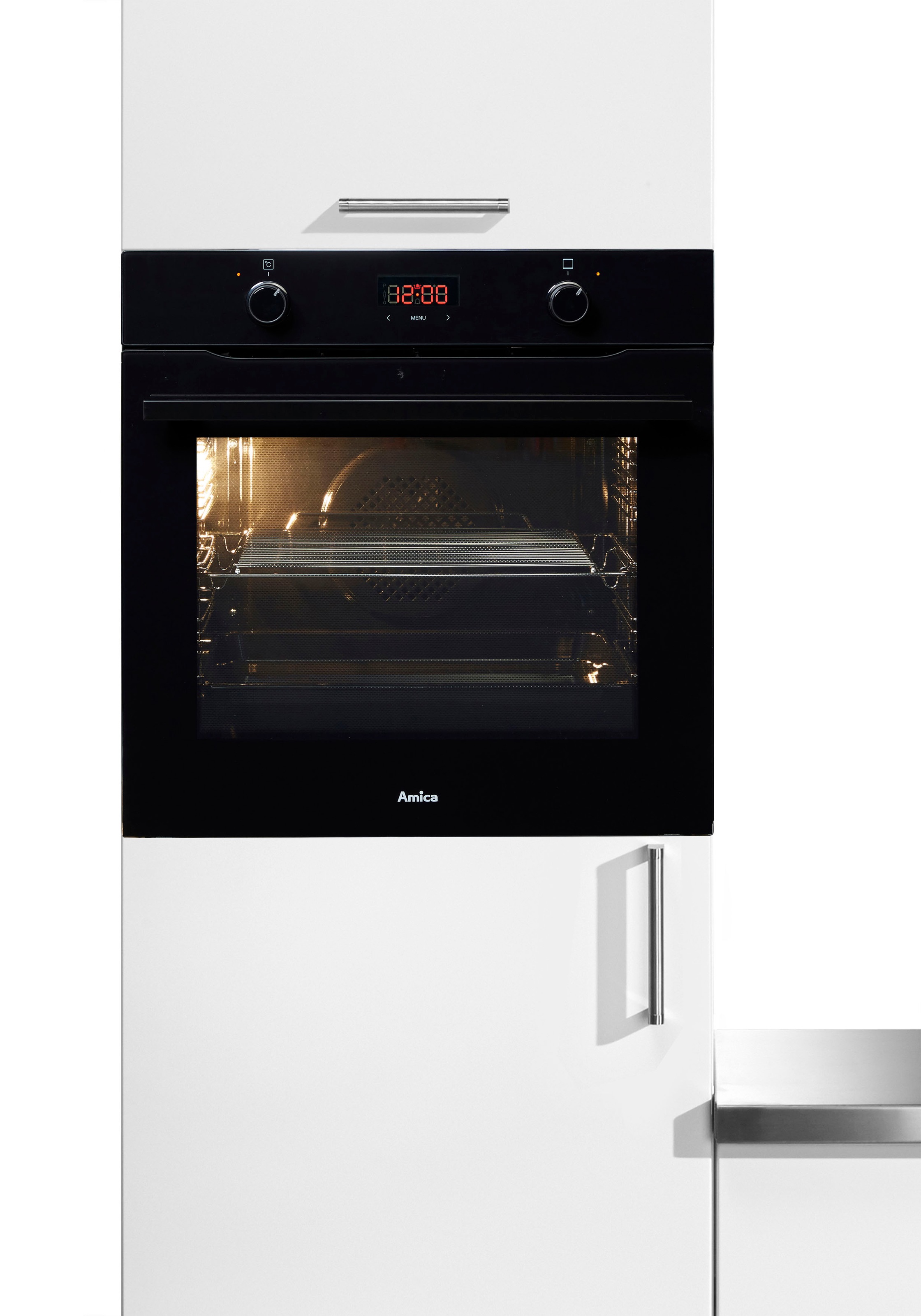 Bild von Amica Einbaubackofen  »EBX 943 600 S«, mit Teleskopauszug nachrüstbar, Steam Clean