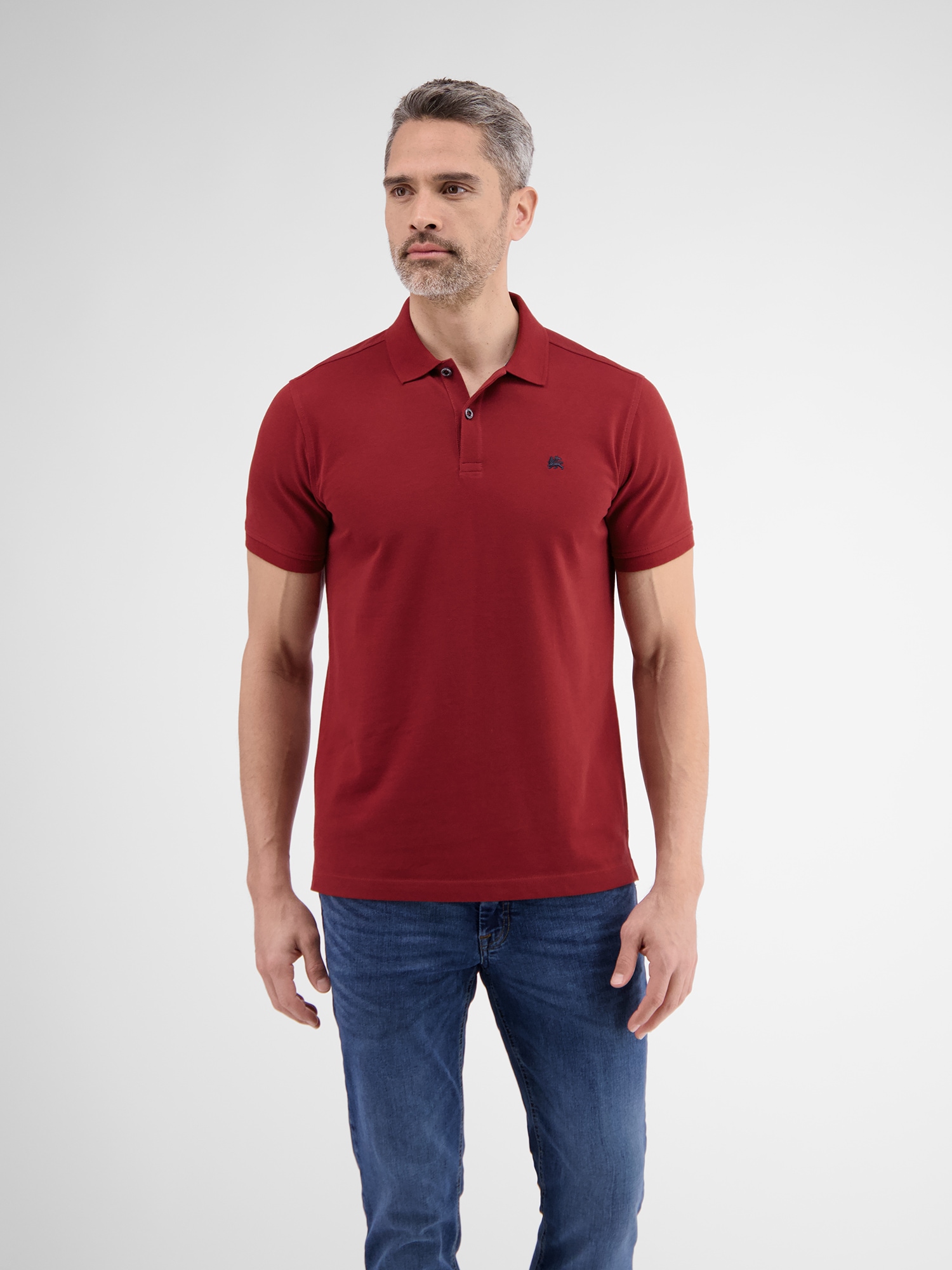 LERROS Poloshirt »LERROS Basic Poloshirt für Herren, unifarben«