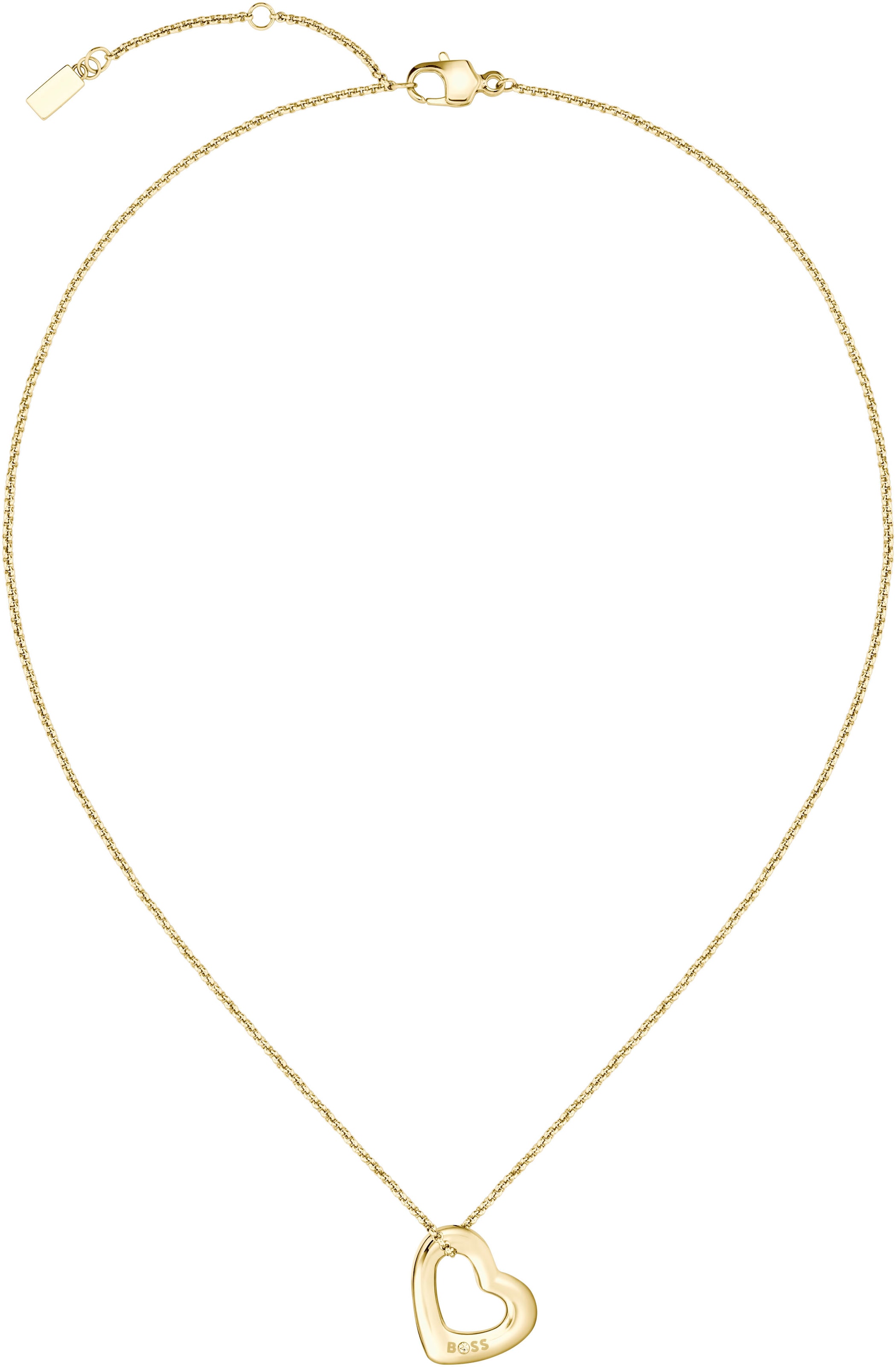 BOSS Kette mit Anhänger »HONEY BOUNDLESS, Herz, 1580721, 1580722«, mit Preciosa Crystal