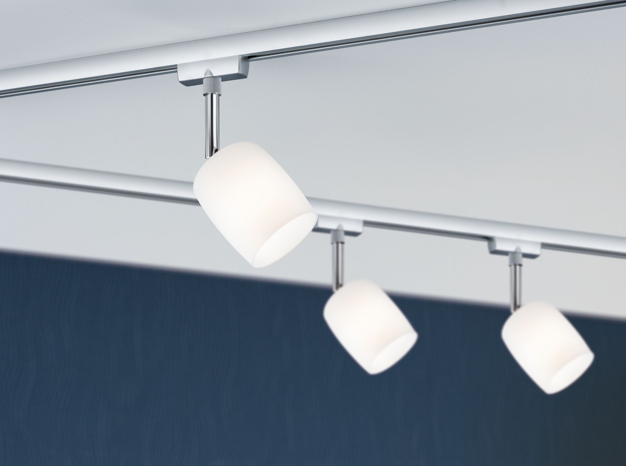 Paulmann Schienensystem-Leuchten »URail Set G9 Blossom Satin Chrom matt max. 4x10W Schienensystem«, G9