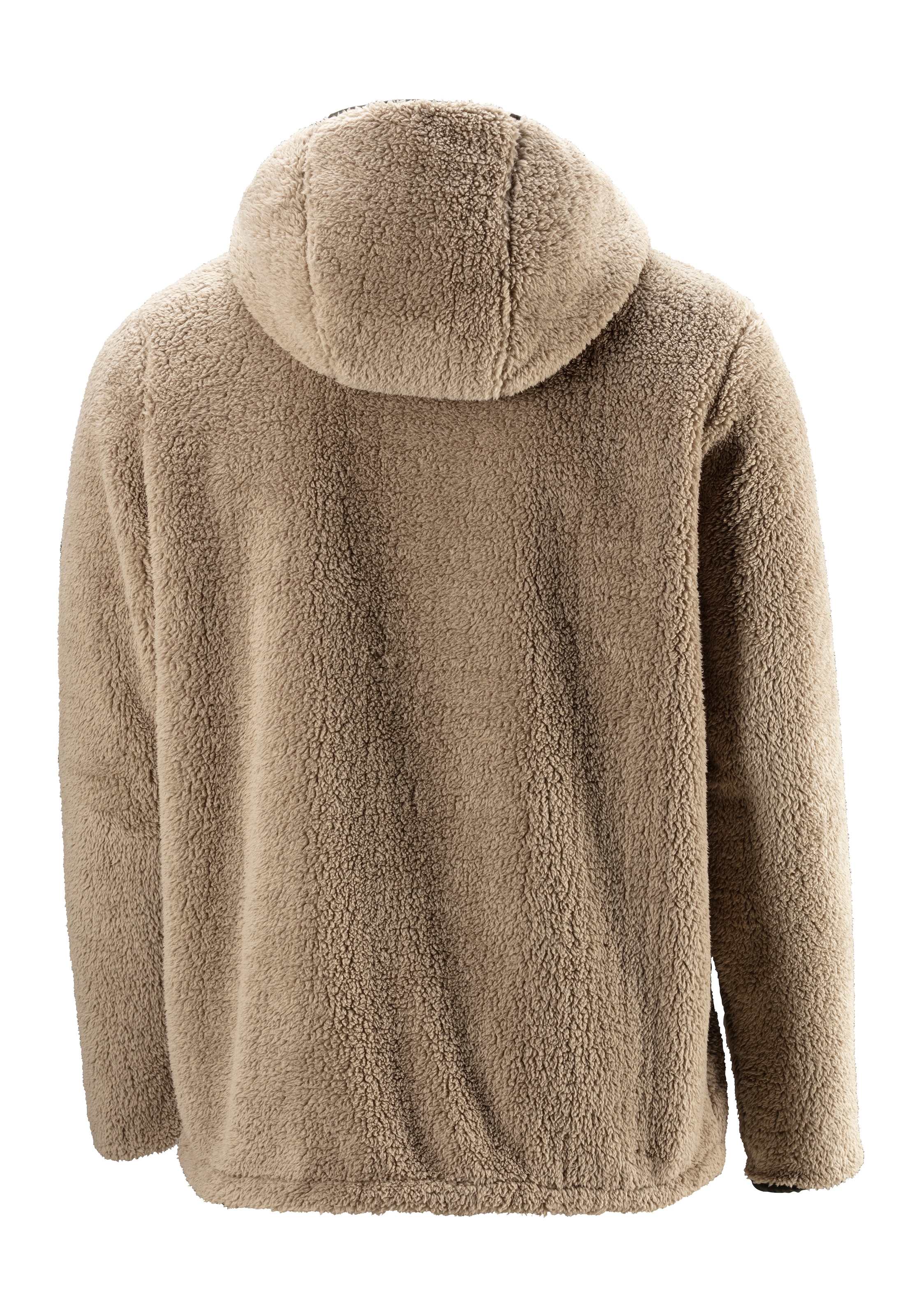 John Devin Kapuzenstrickjacke, in weichem Teddyfleece