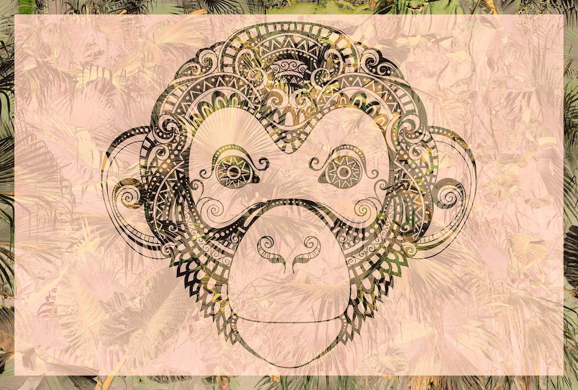 Architects Paper Fototapete »Atelier 47 Monkey Pattern 1« orientalisch glat günstig online kaufen