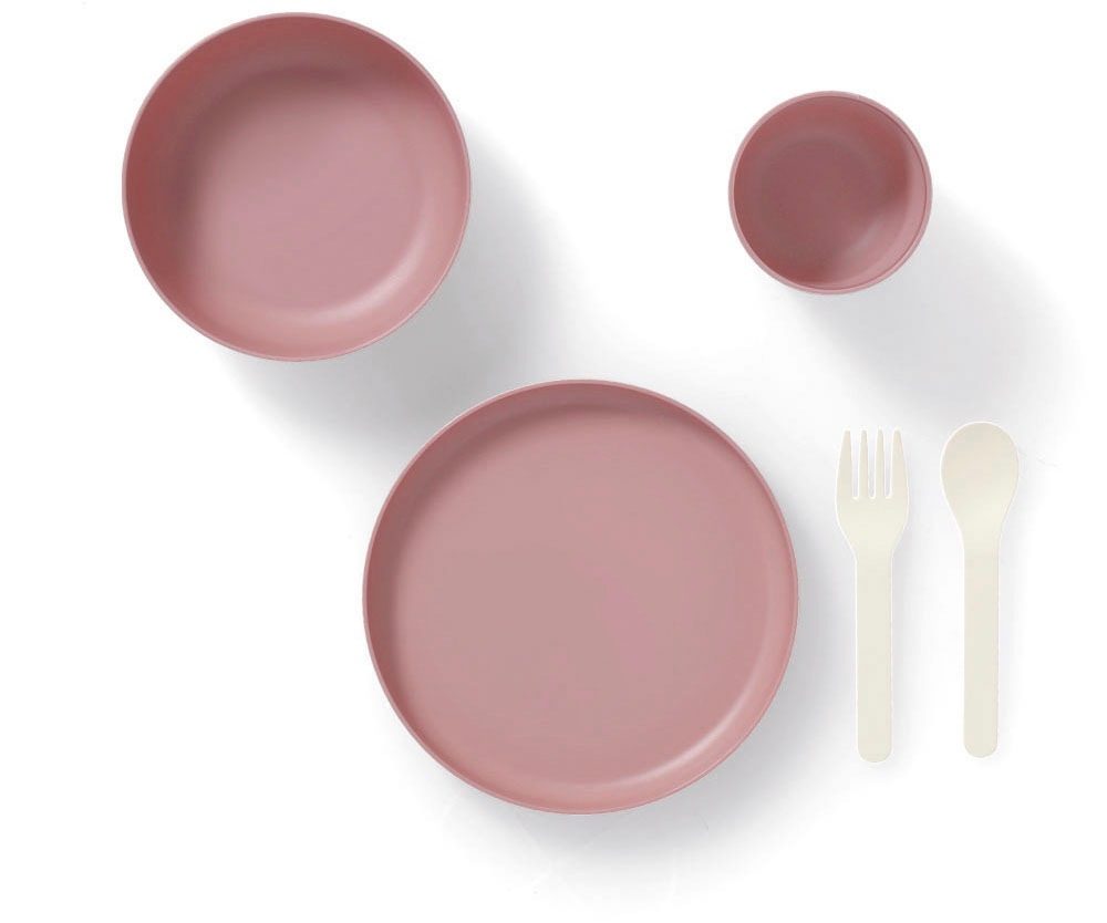 Zeller Present Kindergeschirr-Set, (Set, 5 tlg., 5-tlg.), (je 1 Teller, Schüssel, Tasse, Gabel, Löffel)