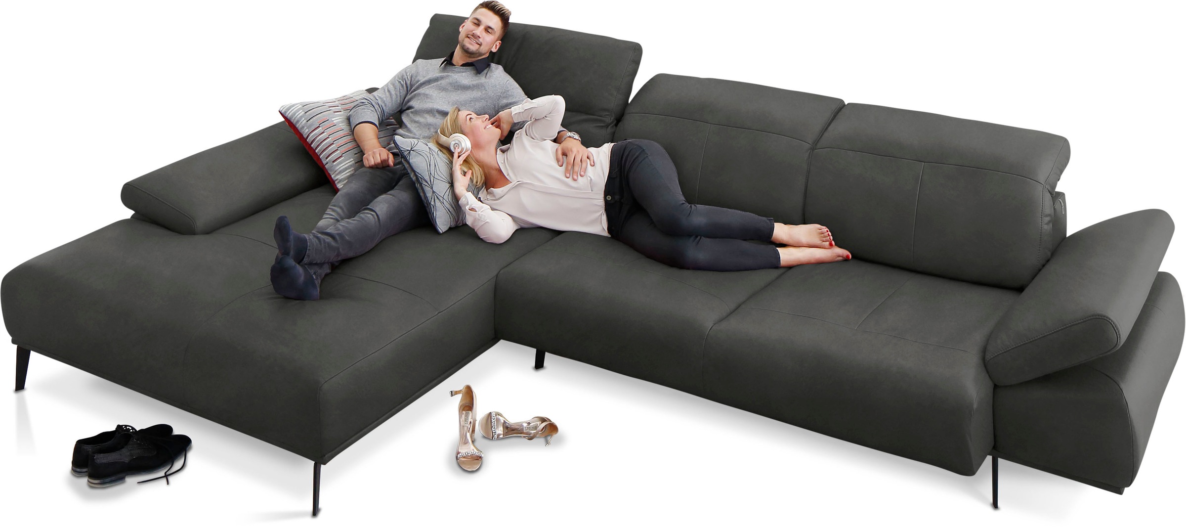 W.SCHILLIG Ecksofa "levi, Designsofa, elegant und zeitlos, bequem, L-Form", günstig online kaufen