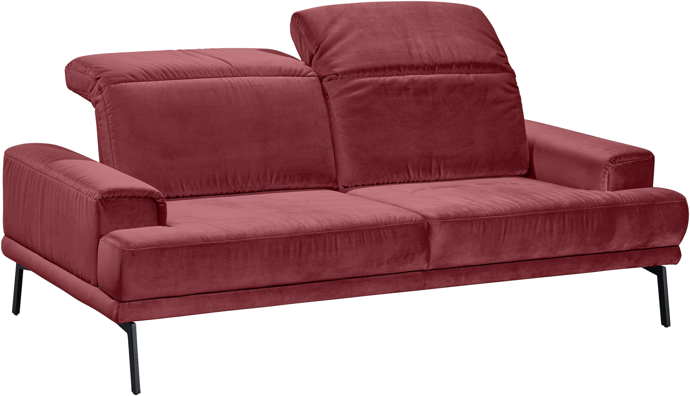Musterring 2-Sitzer »MR 4580«, inkl. Kopf- und Sitztiefenverstellung, Fuß schwarz, B198 x T103 cm