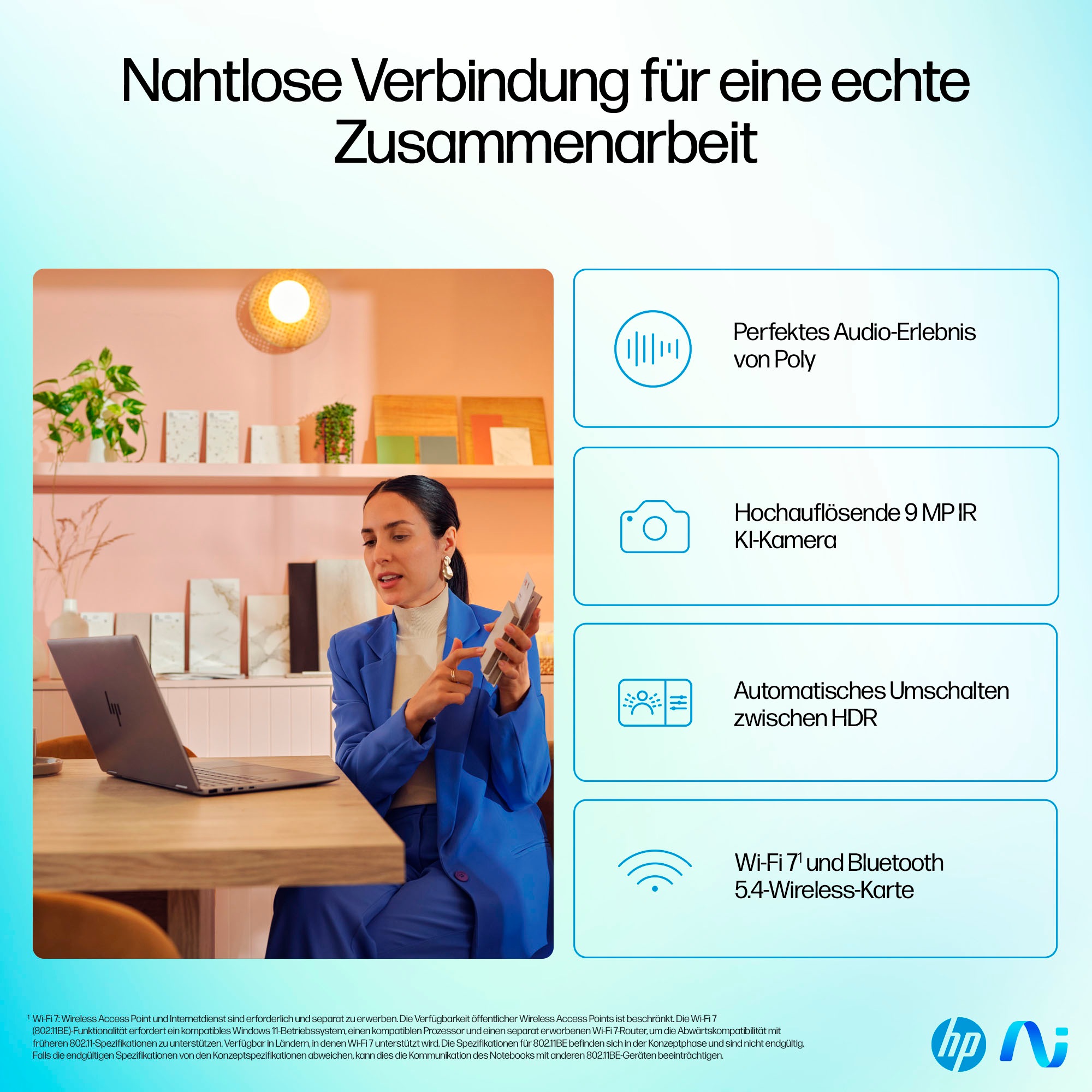 HP Convertible Notebook »OmniBook Ultra Flip 14-fh0091ng«, 35,6 cm, / 14 Zoll, Intel, Core Ultra 9, ARC, 1000 GB SSD