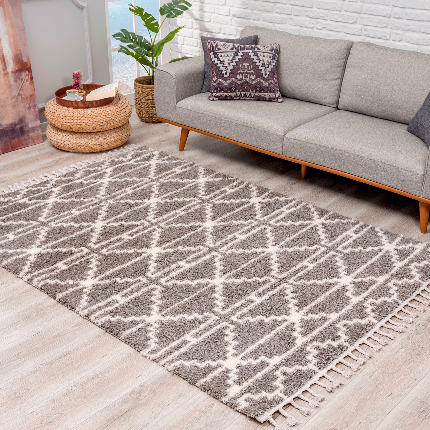 Carpet City Hochflor-Teppich »Pulpy 530«, rechteckig, 30 mm Höhe, besonders günstig online kaufen