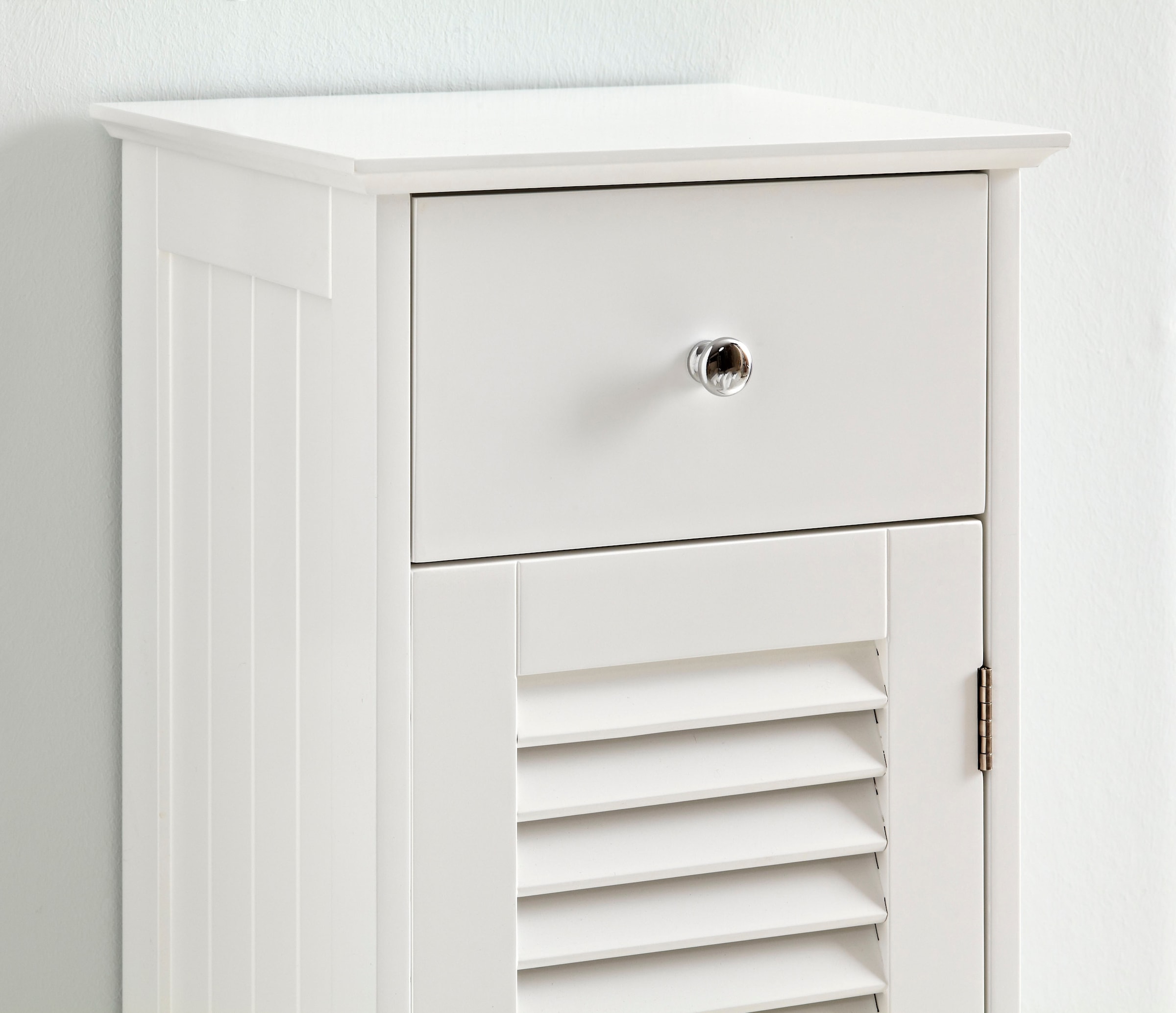 Saphir Badmöbel-Set »Quickset 928 4-teilig, Waschbeckenunterschrank mit LED-Spiegel«, (5 St.), Unterschrank, Hängeschrank, 4 Türen, 1 Schublade, Weiß Glanz