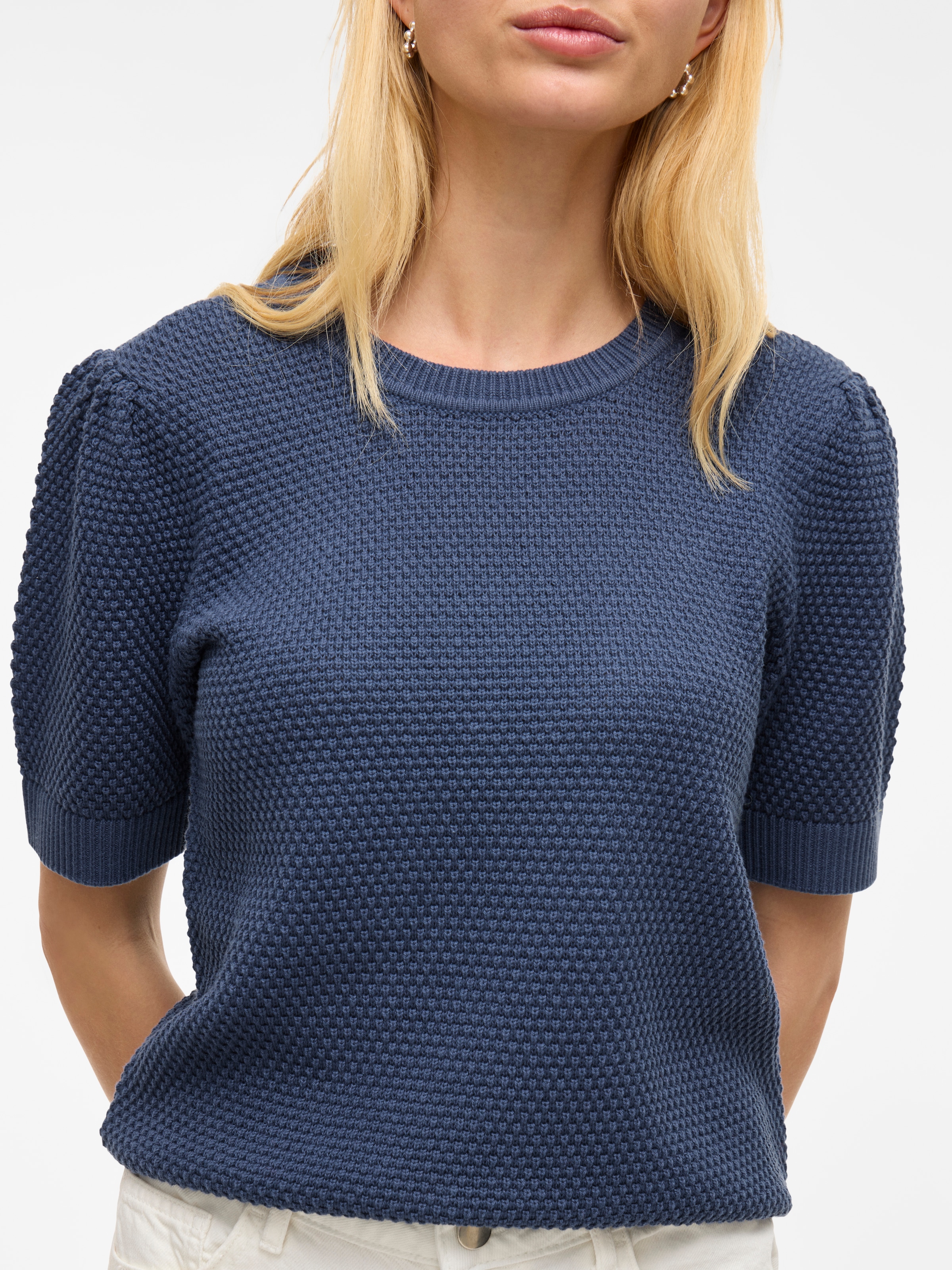Vila Kurzarmpullover »VIDALO O-NECK S/S KNIT TOP - NOOS«