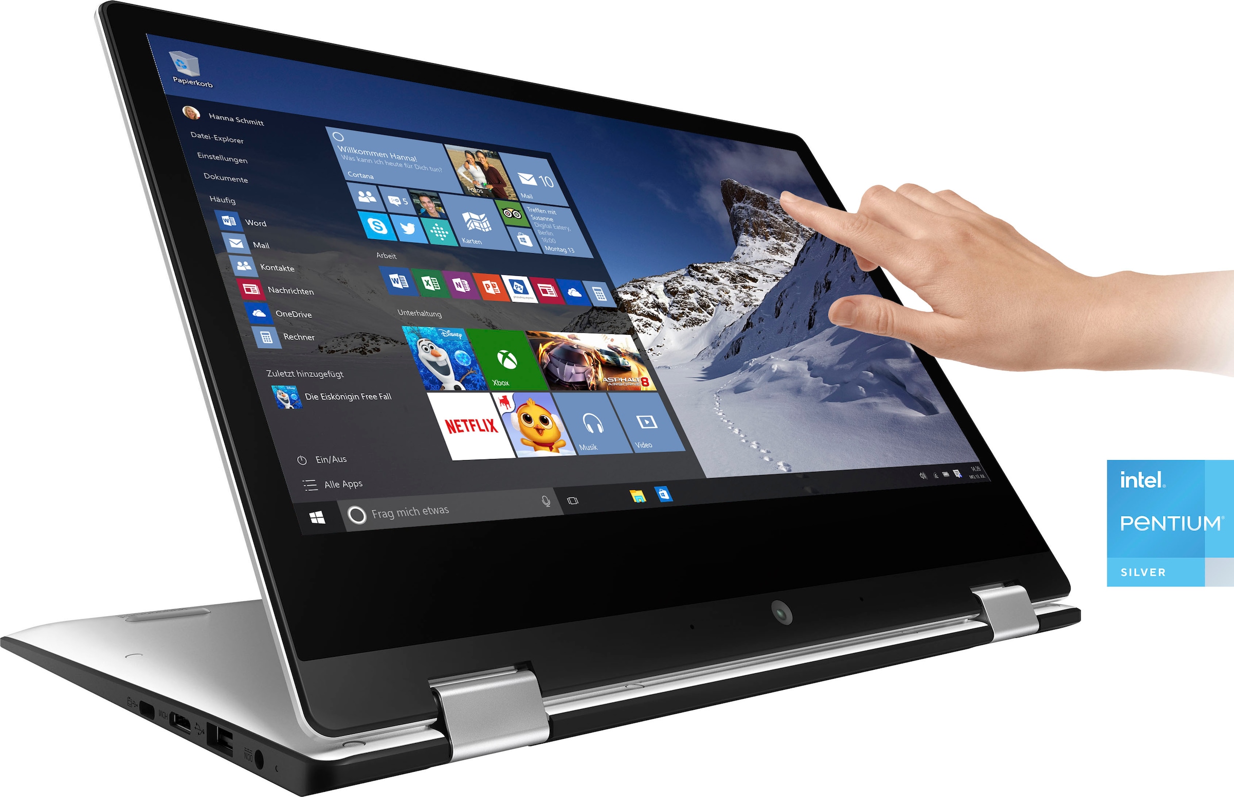 Medion® Notebook »AKOYA® E3223«, 33,7 cm, / 13,3 Zoll, Intel, Pentium Silber, UHD Graphics, 256 GB SSD