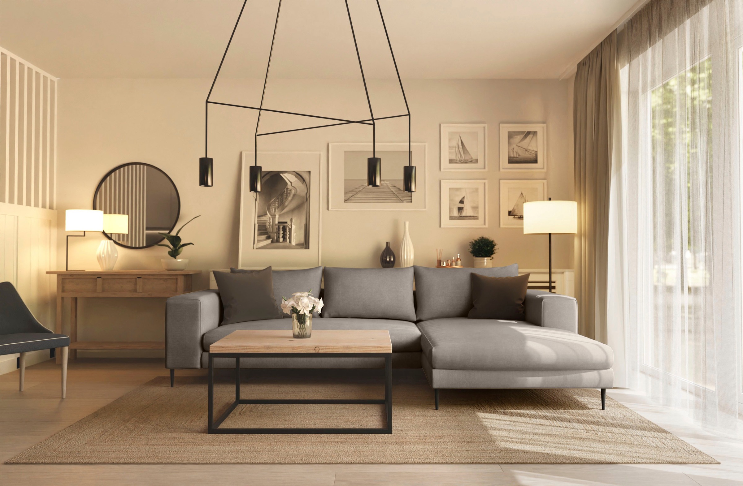 Home affaire Ecksofa »Aurora, L-Form, mit extra breiter Recamiere, 324 x 17 günstig online kaufen