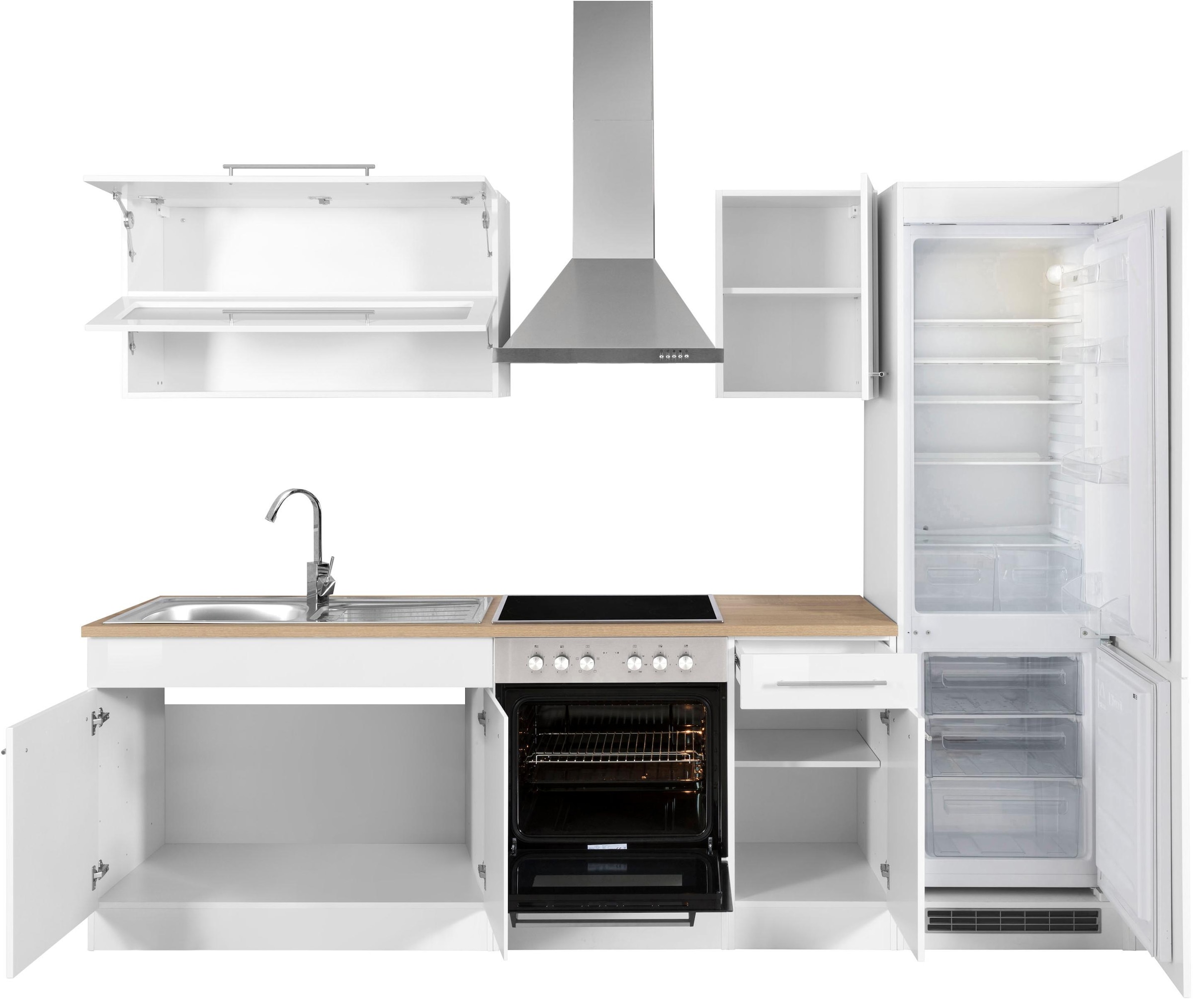 KOCHSTATION Küchenzeile »KS-Eton«, mit E-Geräten, Breite 270 cm