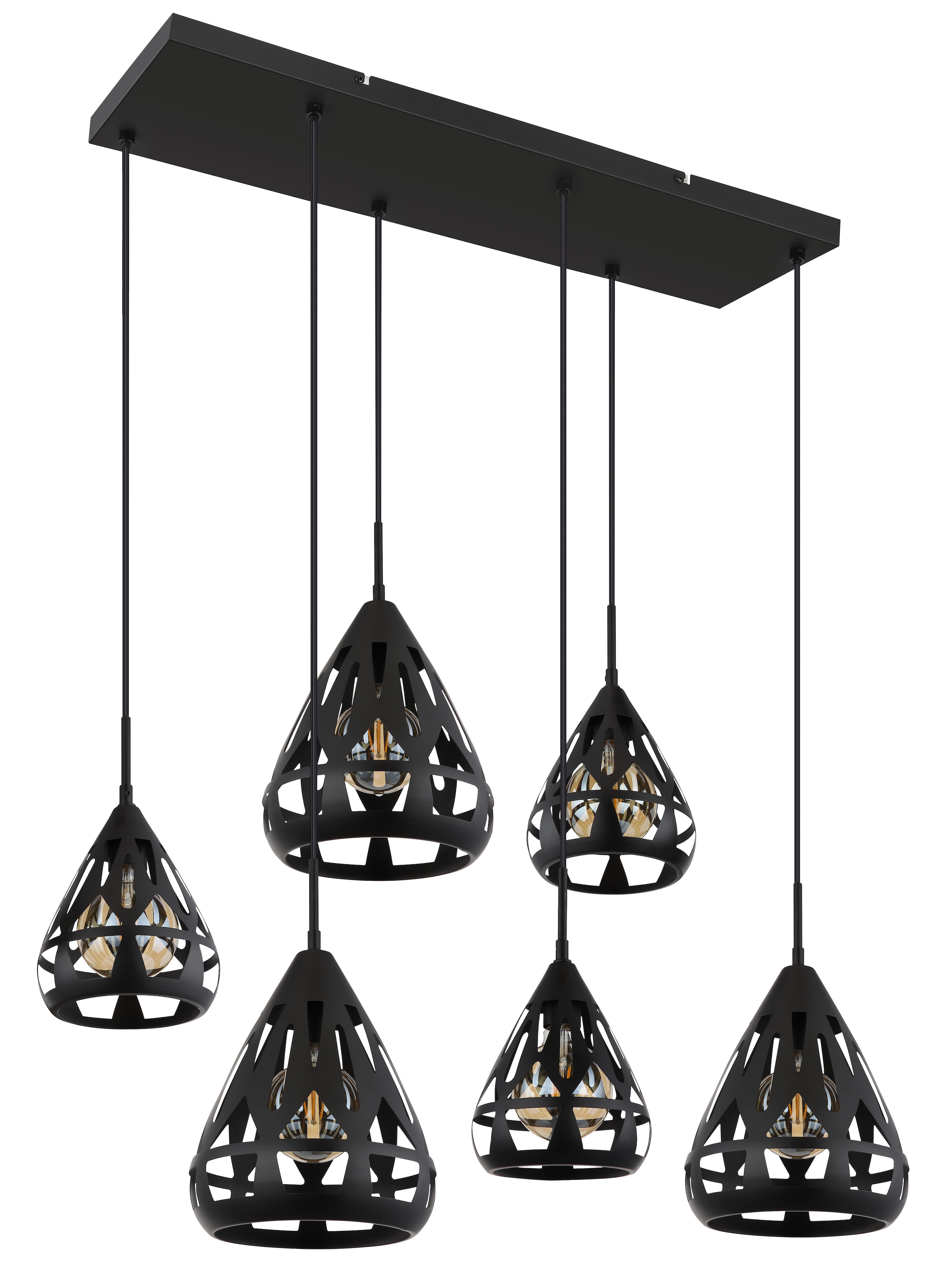 GLOBO LIGHTING Hängeleuchte »HASSAN« E27 1 Stk. Hängelampe/Pendelleuchte/Esszimmer/Wohnzimmer/Esstisch