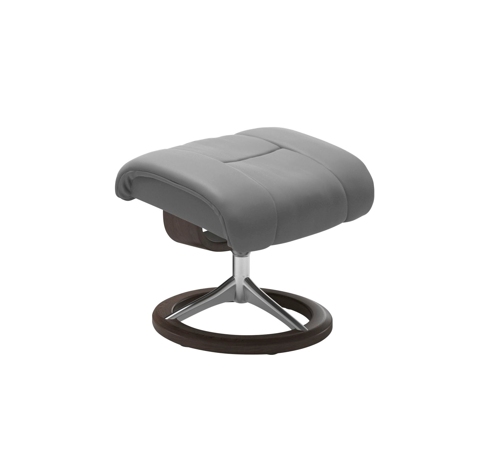 Stressless® Relaxsessel »Reno«, (Set, Relaxsessel mit Hocker), mit Hocker, mit Signature Base, Größe S, M & L, Gestell Wenge