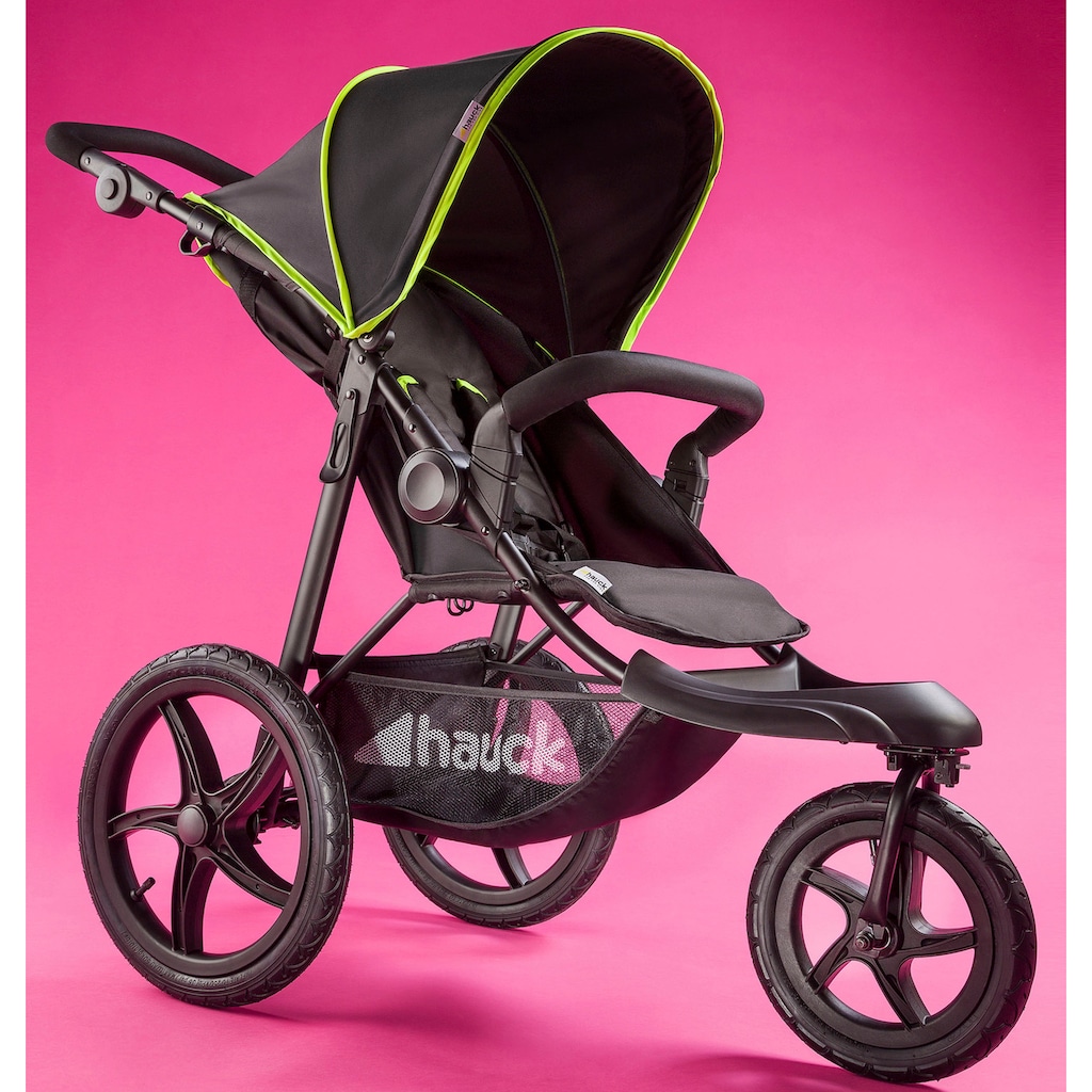 Hauck Dreirad-Kinderwagen »Runner black/neon yellow«