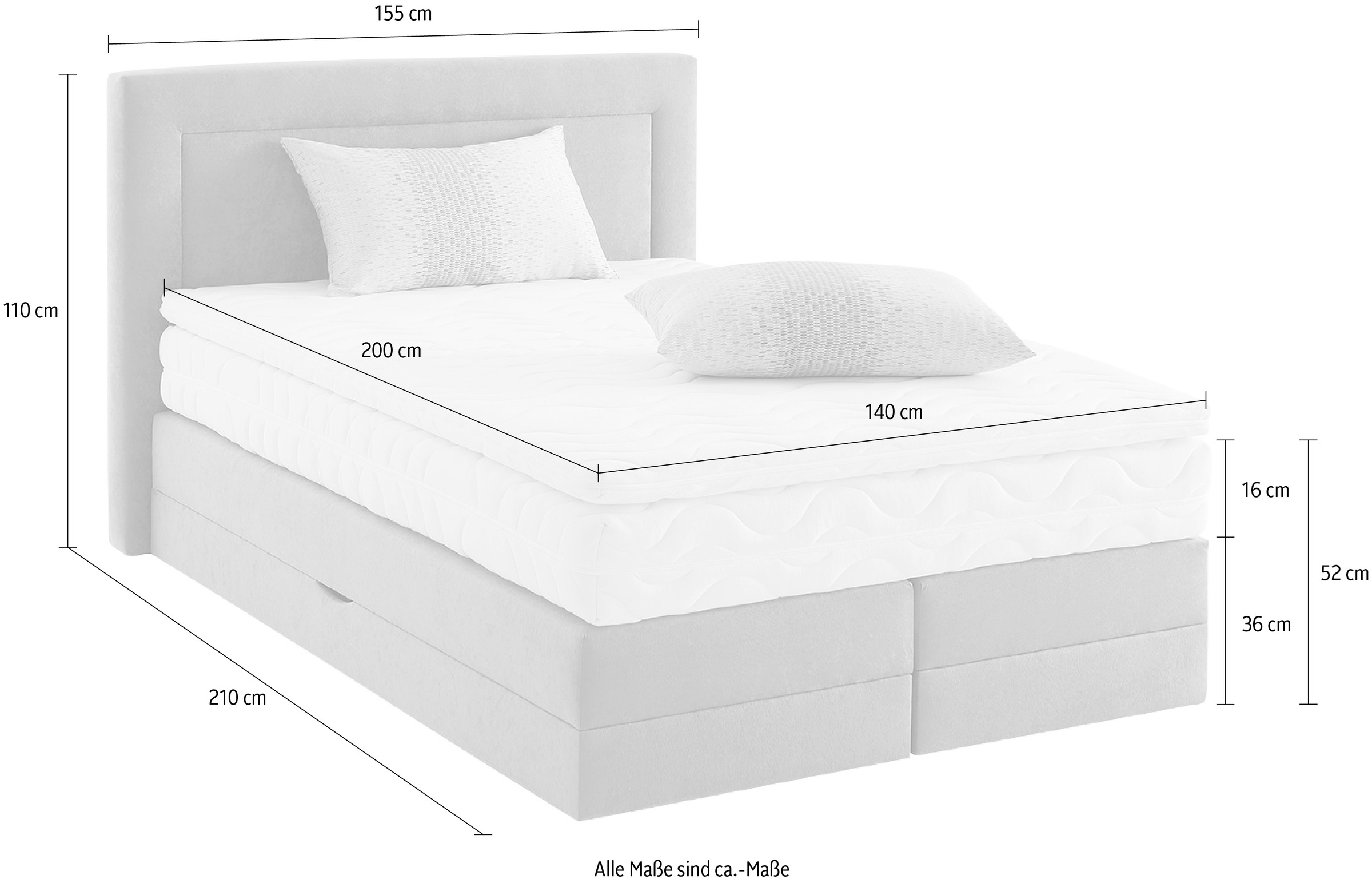 4. Bild von Westfalia Schlafkomfort Boxspringbett