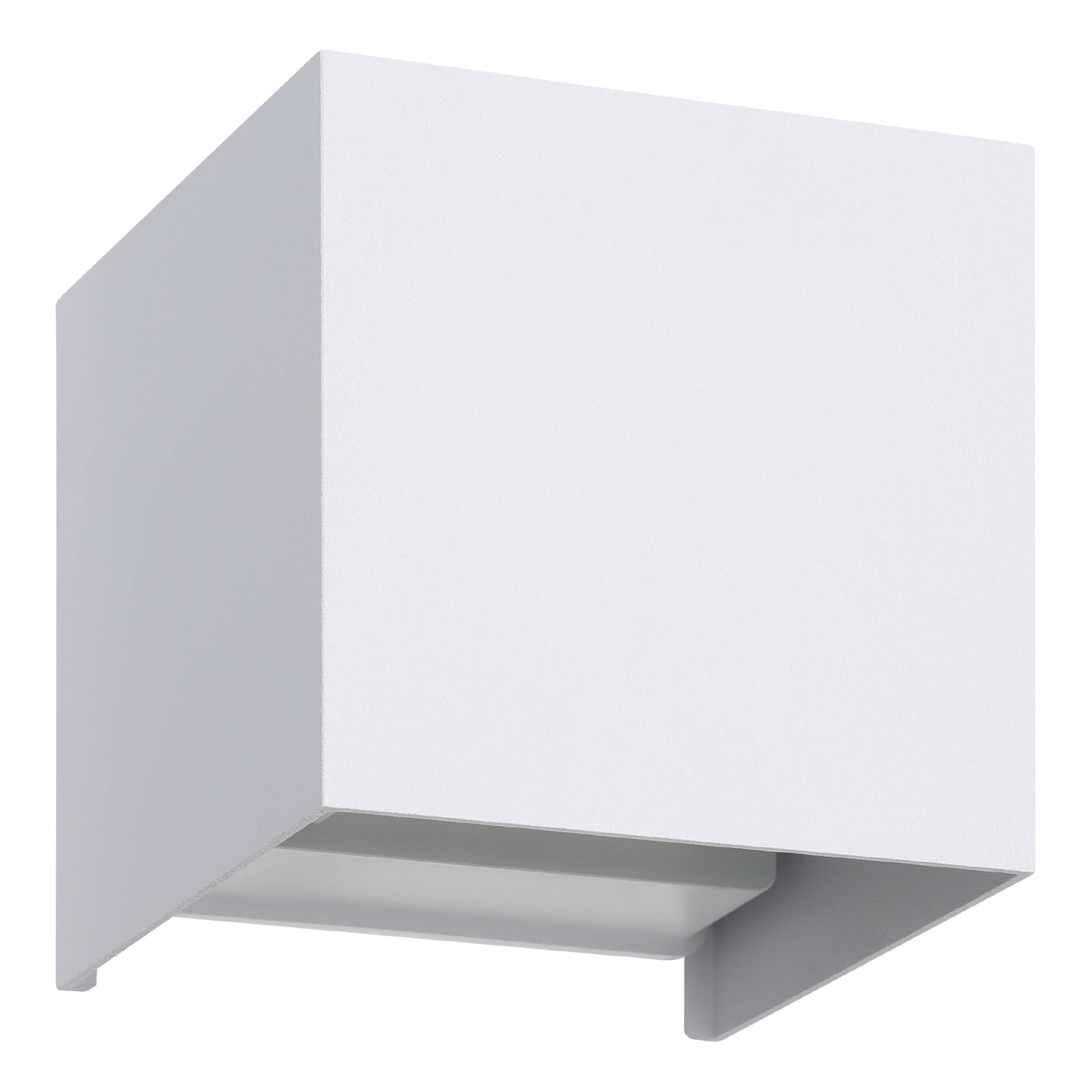 EGLO Wandleuchte »Valmontone Wandlampe,innen, Würfel, indirekte Up und Down Beleuchtung« LED-Modul 1 Stk. Warmweiß Wand-/Deckenleuchte - L10 x H10 x AL10 cm - weiß - 2X1,5W inkl.